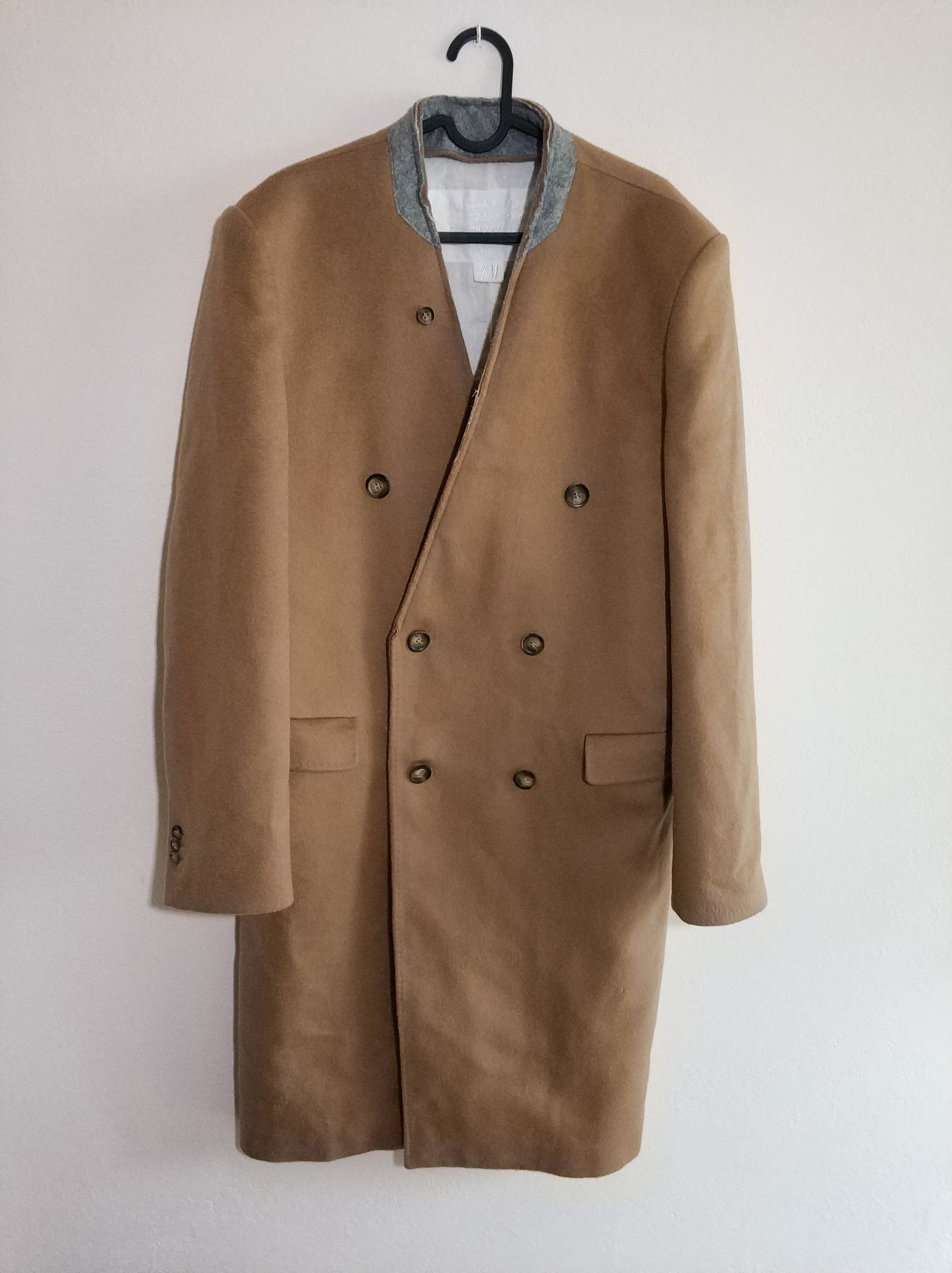H M Luxury Maison Margiela Maison Margiela x H M rare camel wool coat Kanye west Grailed