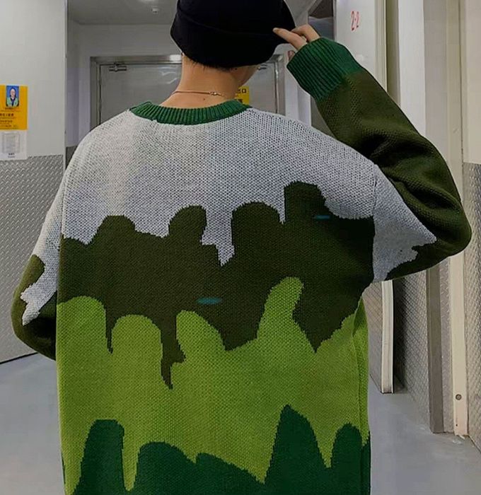 Vintage Hype Graphics Knitwear Jumper Sweatshirt Asian Size Grailed