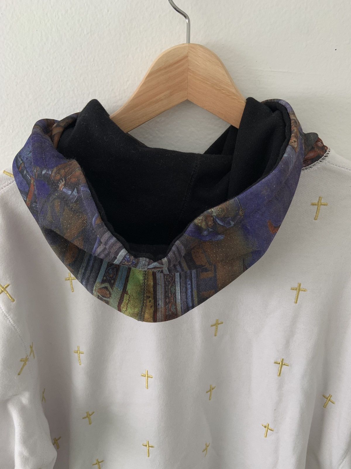 Fucking Awesome RARE FA White Gold Cross Cathedral Hoodie Size US L / EU 52-54 / 3 - 10 Thumbnail