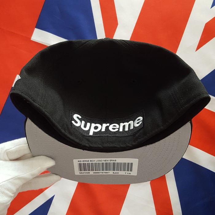 Supreme SS21 Reverse Box Logo Hat 7 1/4 | Grailed