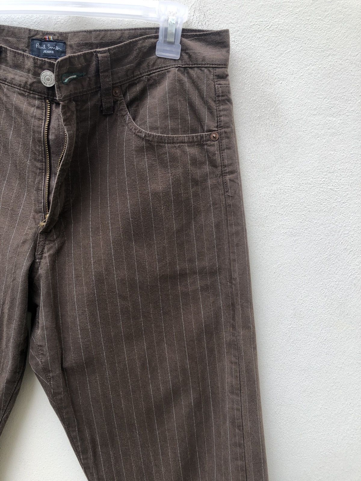 Paul Smith Vintage Paul Smith Made in Japan Narrow Striped Pant Size US 32 / EU 48 - 8 Thumbnail