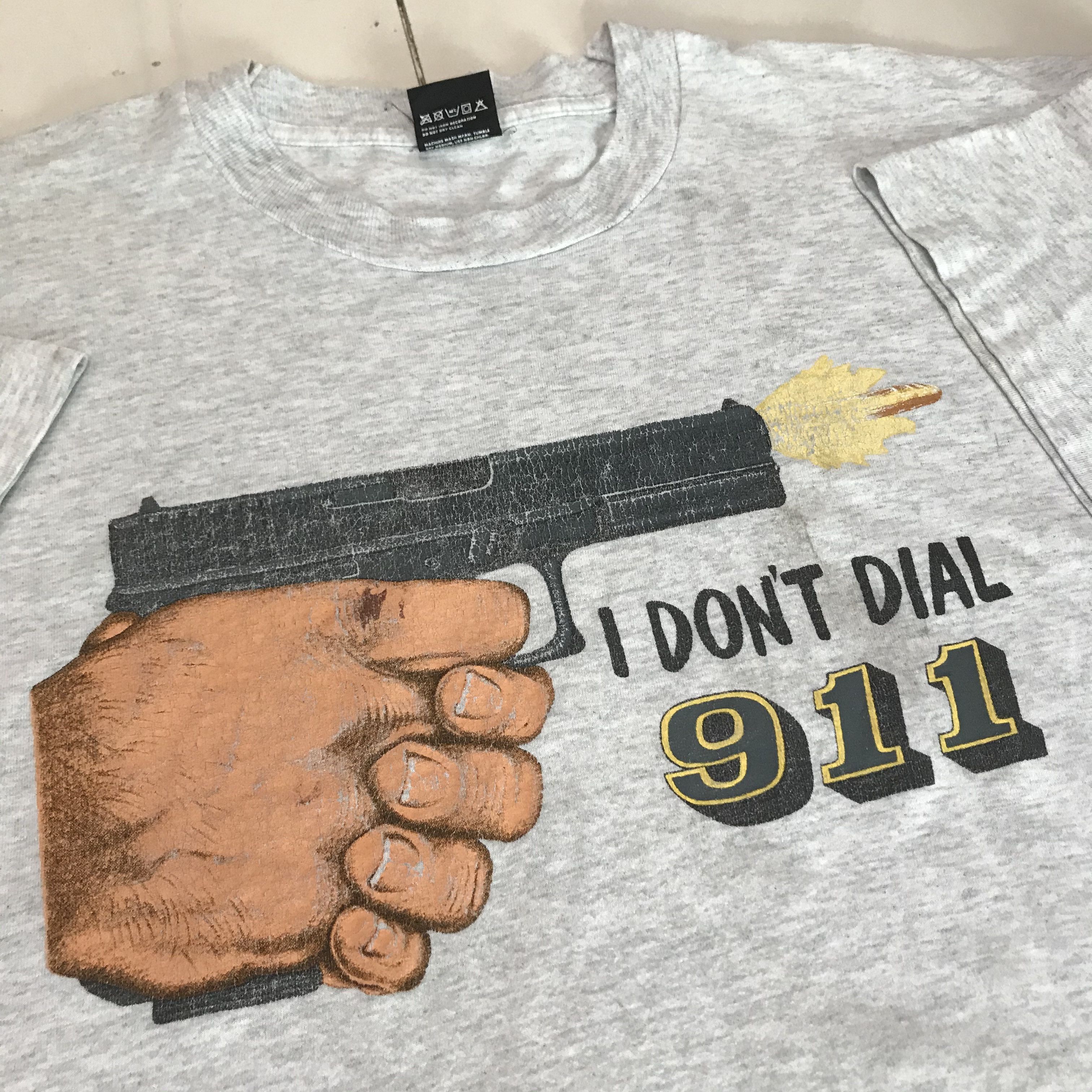 "Fancy No Trespassing We Don't Dial 911" Schild – Schwarzes Warnschild Für Tür Oder Wand