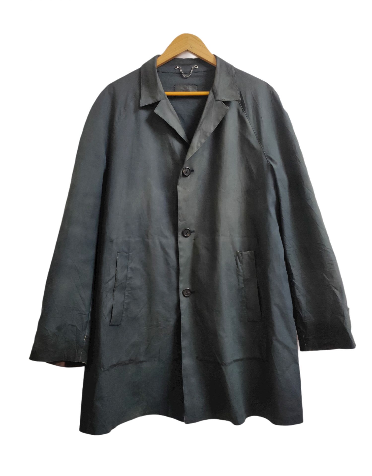 image of Prada Overcoats Made In Italy in Black, Men's (Size Large)
