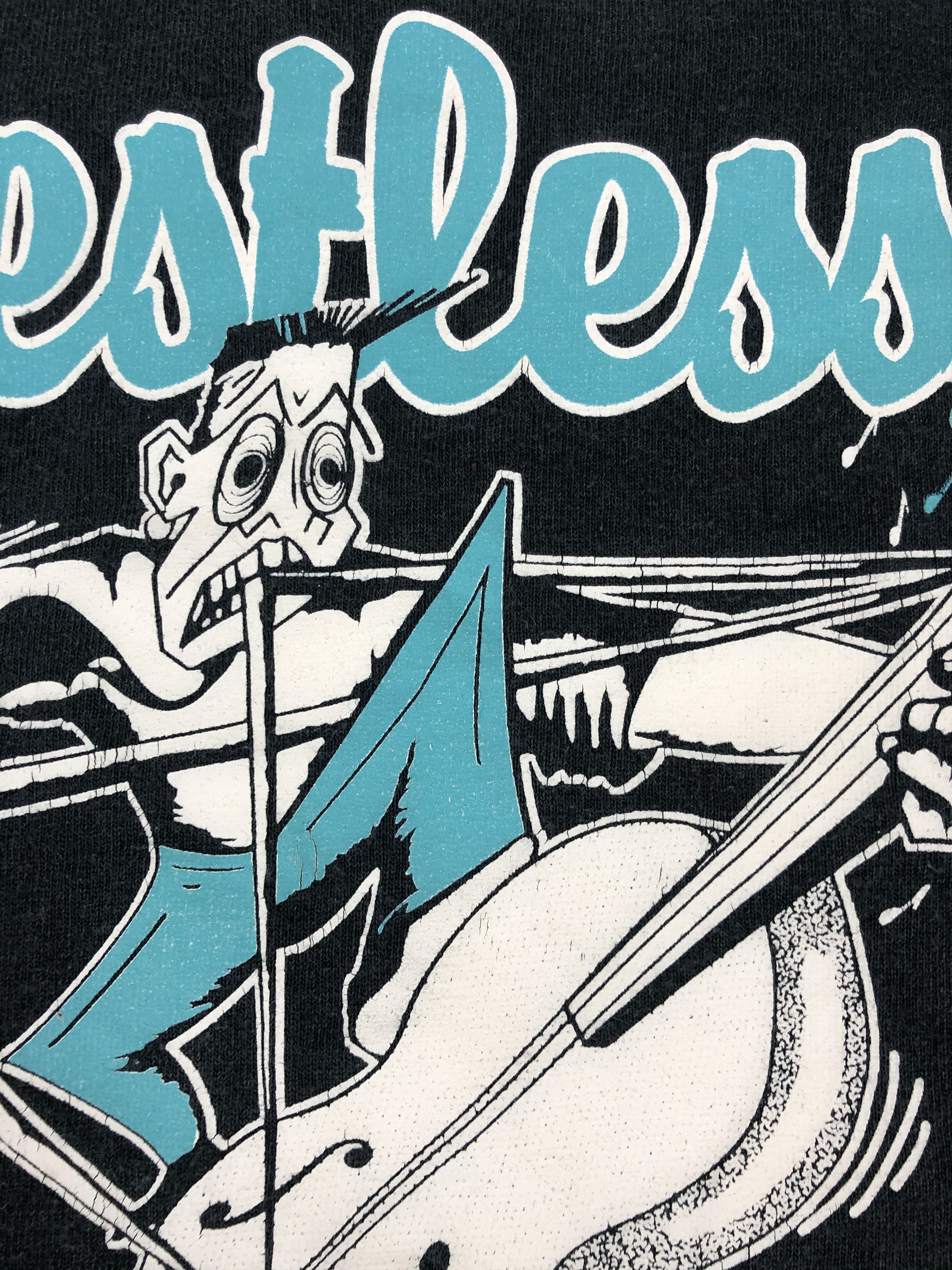 Band Tees Vintage Restless (The Blue Cats Frantic Flintstones) Size US M / EU 48-50 / 2 - 4 Thumbnail
