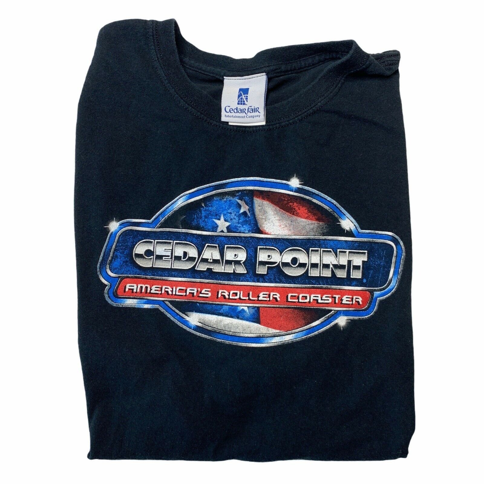 Gildan Vintage Cedar Point T-Shirt Size Large Roller Coaster | Grailed