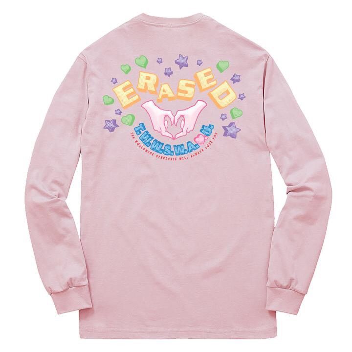Erased Project T.W.W.S.W.A.<3.U LONG SLEEVE - PINK Size US L / EU 52-54 / 3 - 2 Thumbnail
