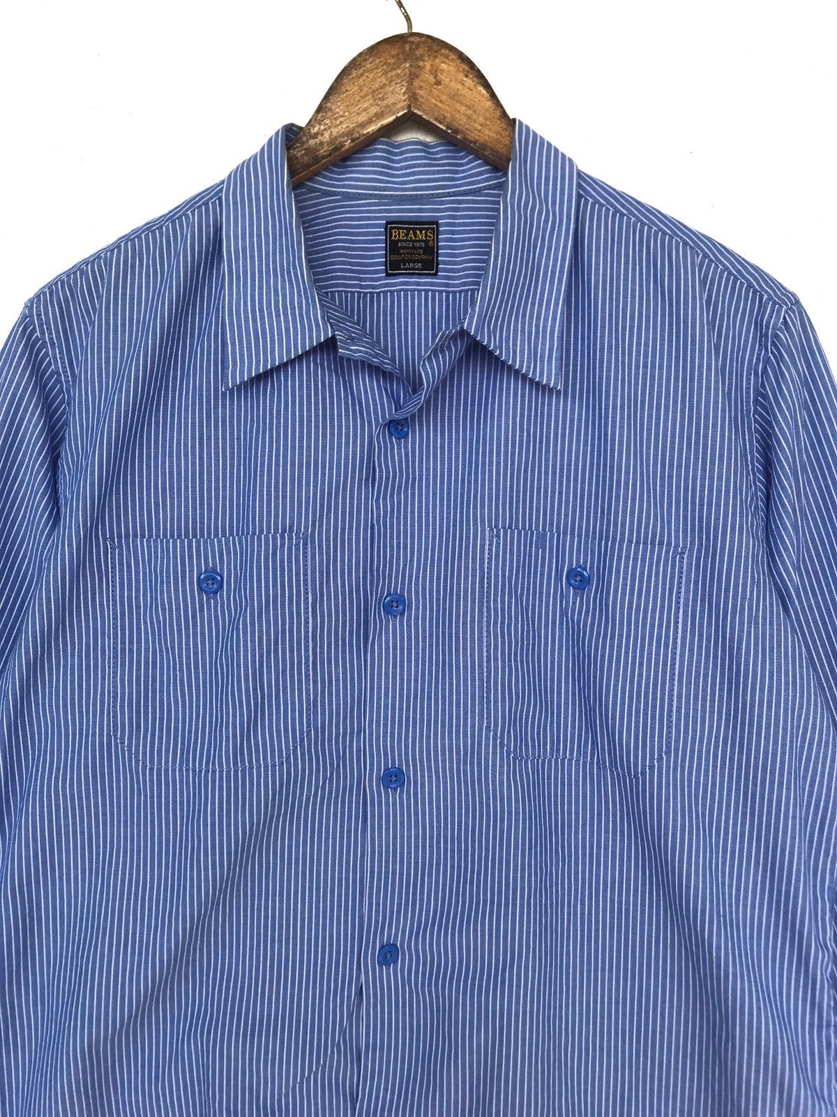 Beams Plus Button ups Stripes shirts with double pockets. Size US L / EU 52-54 / 3 - 2 Thumbnail
