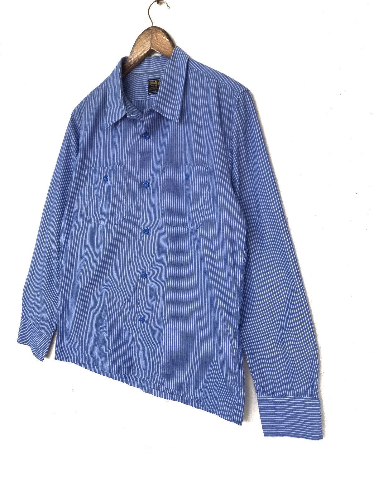Beams Plus Button ups Stripes shirts with double pockets. Size US L / EU 52-54 / 3 - 3 Thumbnail