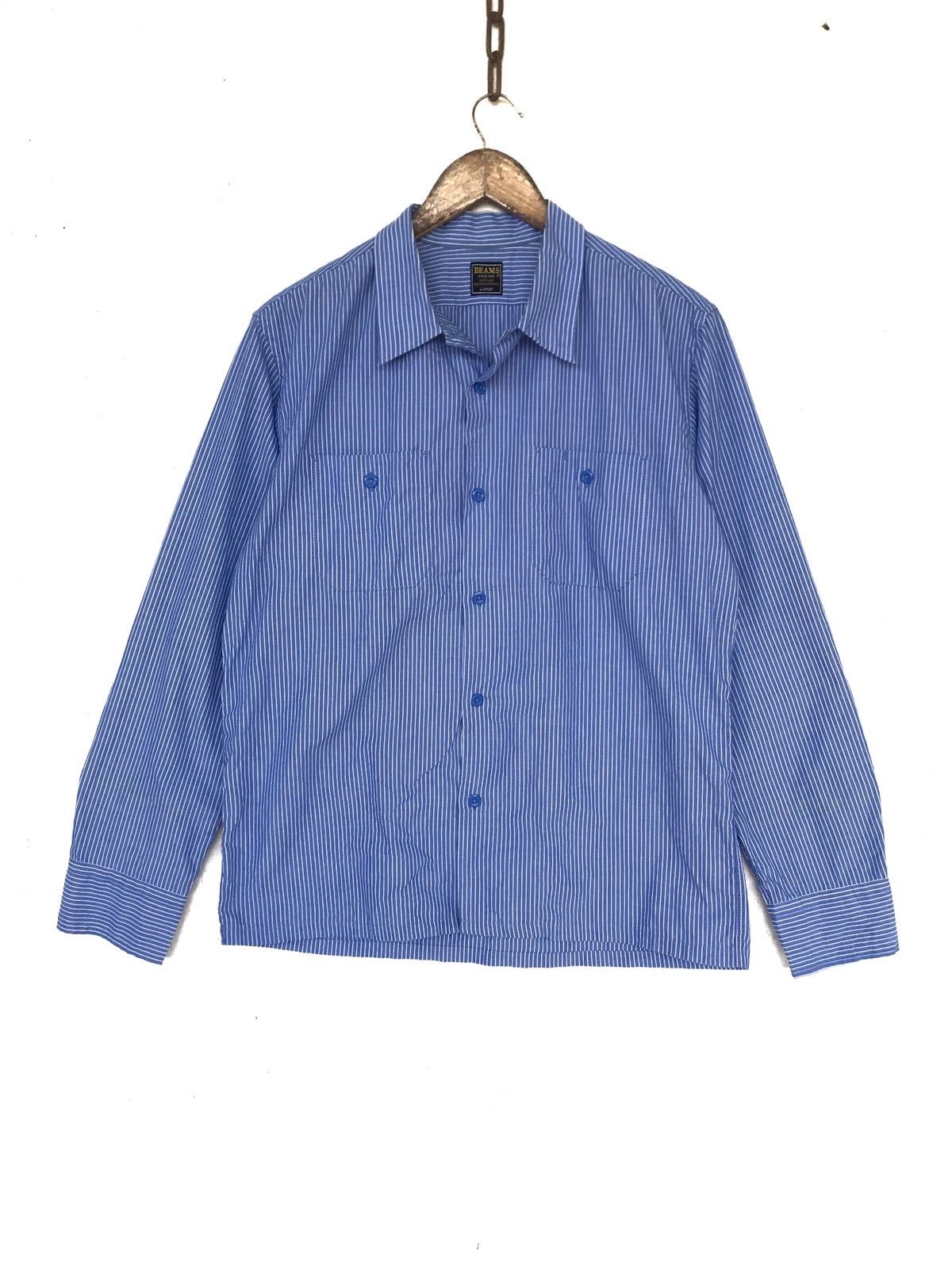 Beams Plus Button ups Stripes shirts with double pockets. Size US L / EU 52-54 / 3 - 1 Thumbnail