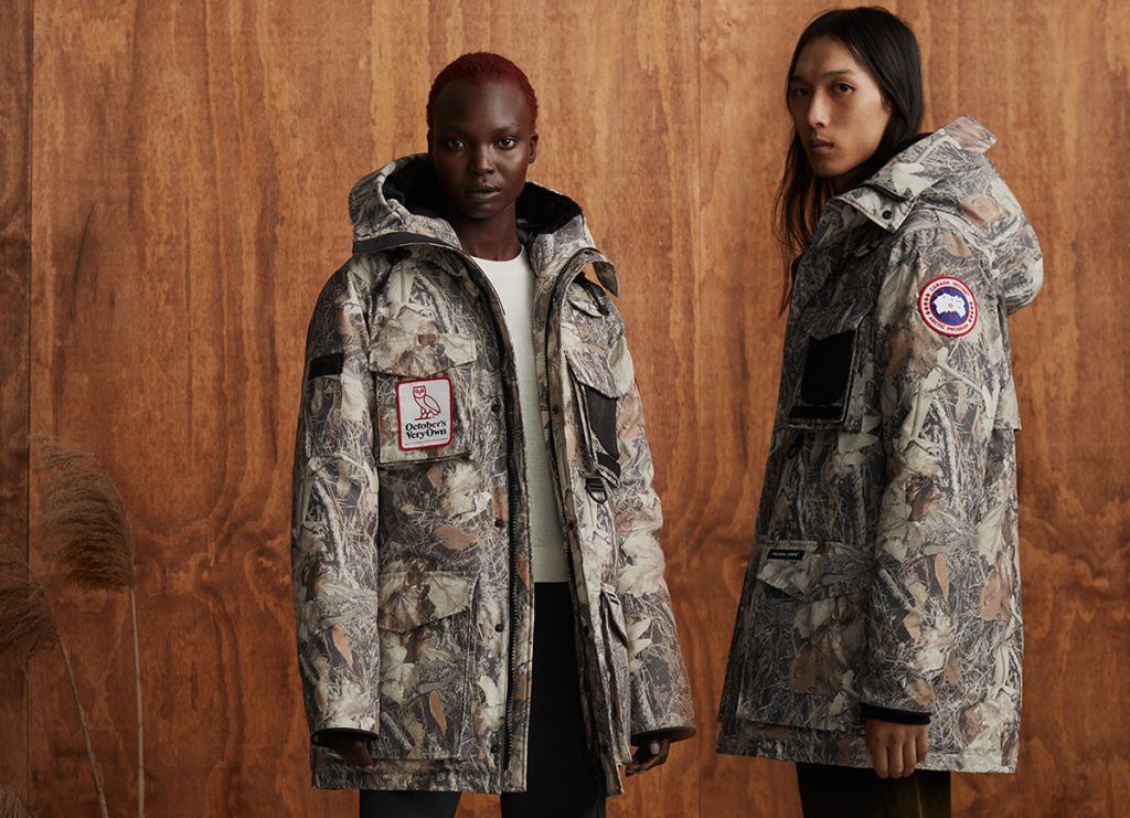 Canada Goose Octobers Very Own OVO x CANADA GOOSE TERRAIN PARKA JACKET MAPLE LEAF CAMO Grailed