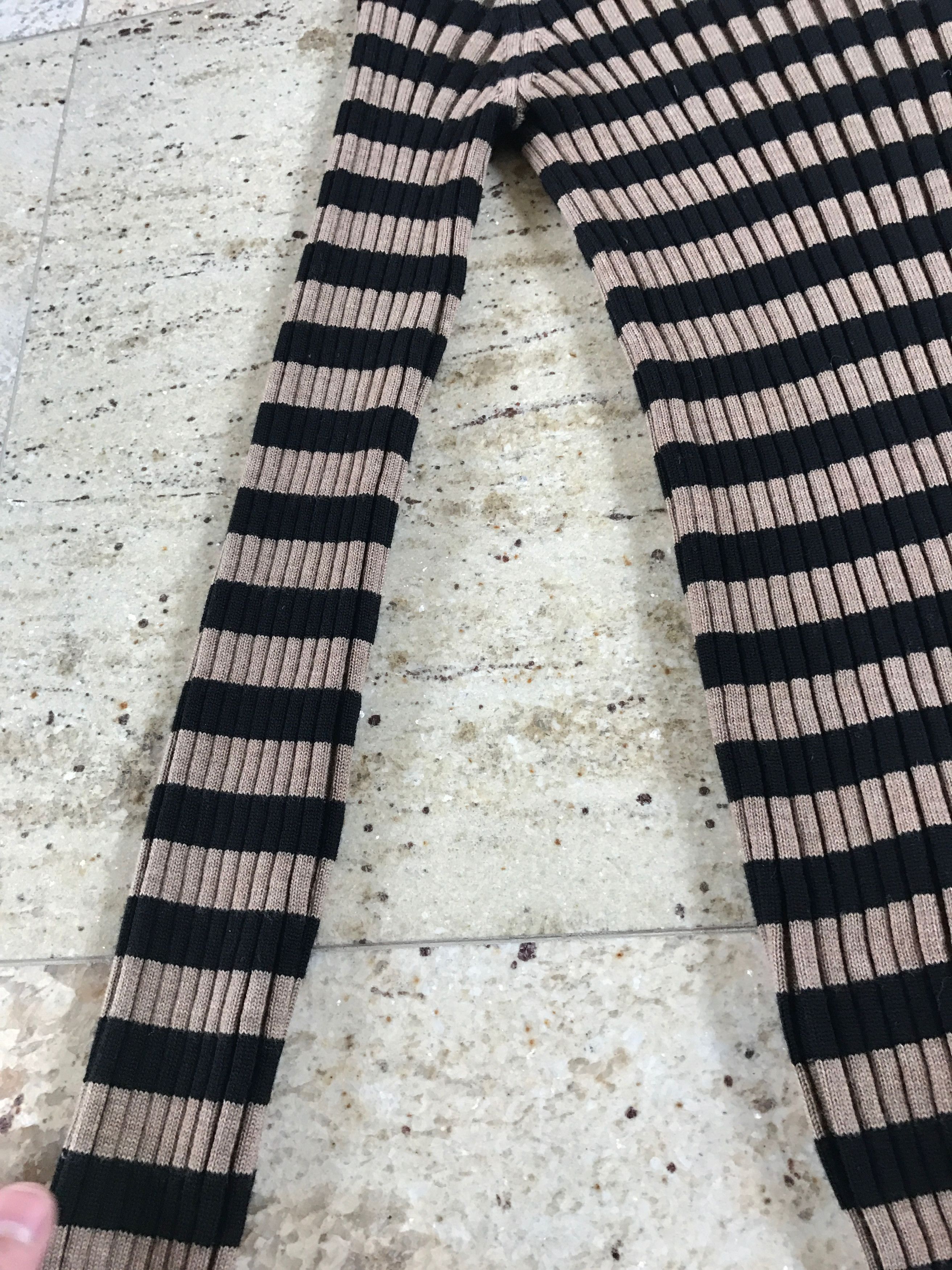 Dries Van Noten Ribbed Camel & Black Turtleneck Size US L / EU 52-54 / 3 - 5 Thumbnail