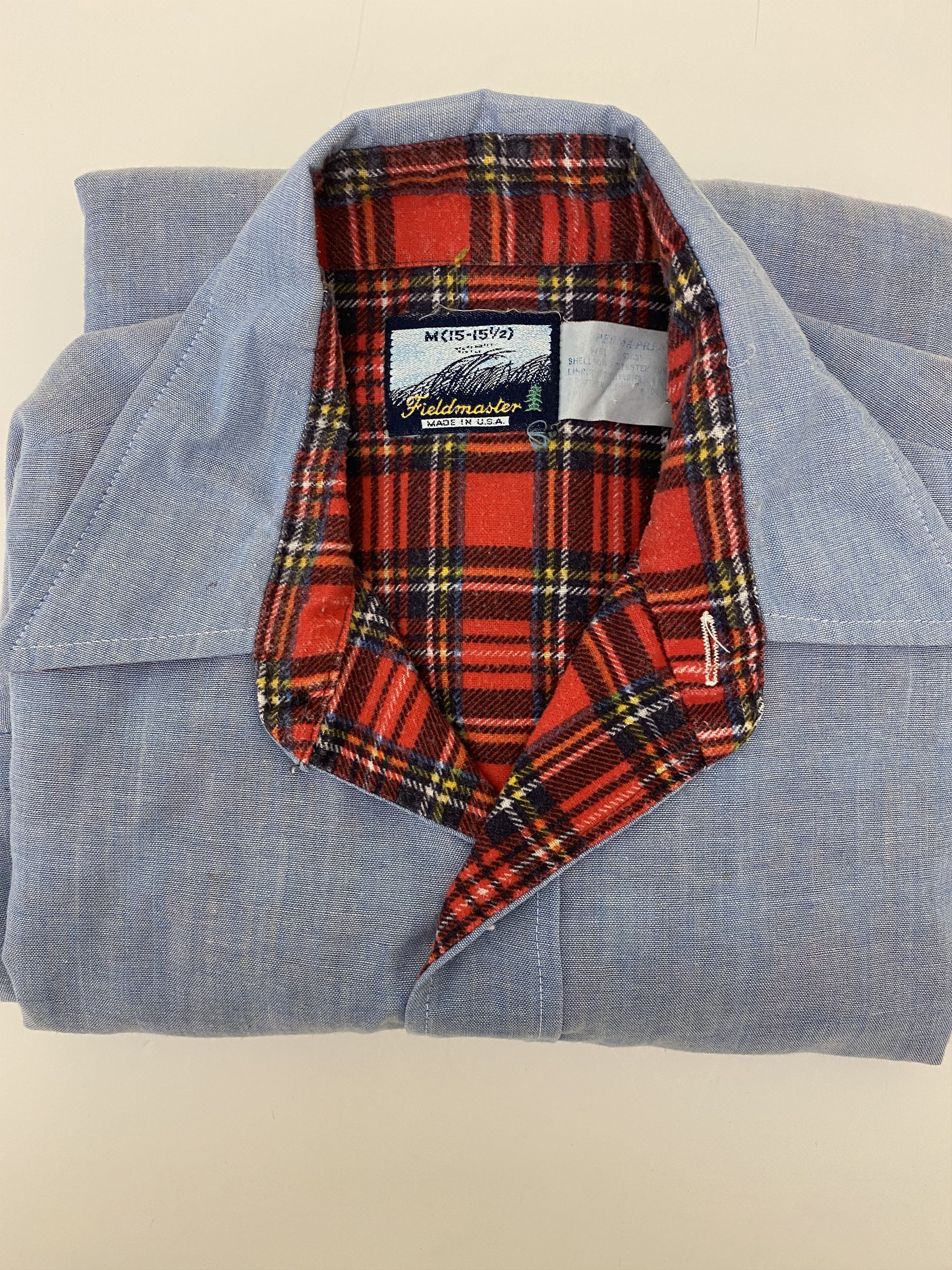 Fieldmaster Vintage chambray flannel lined work shirt USA Size US M / EU 48-50 / 2 - 1 Thumbnail