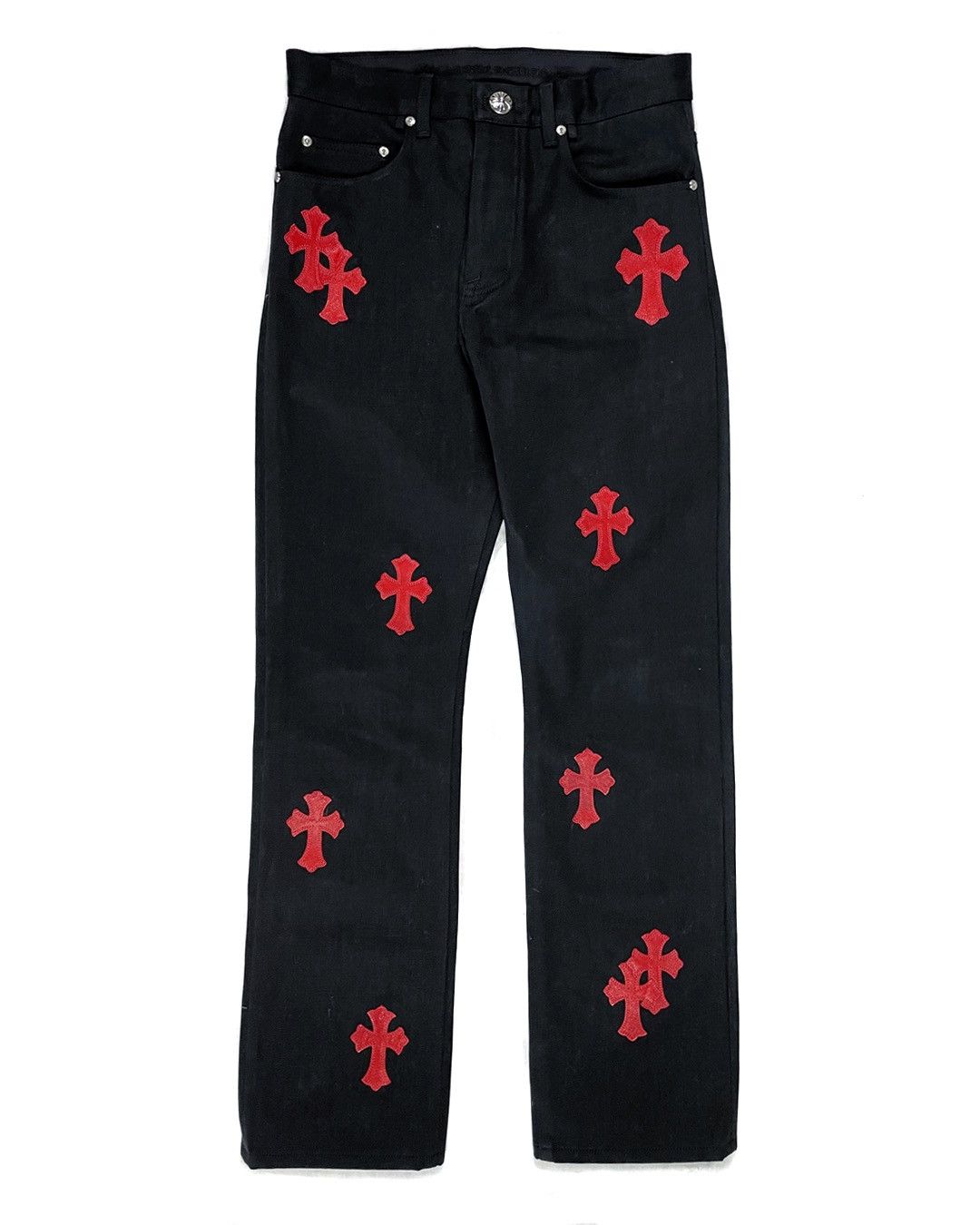 1/1 Black and Red Cross Denim