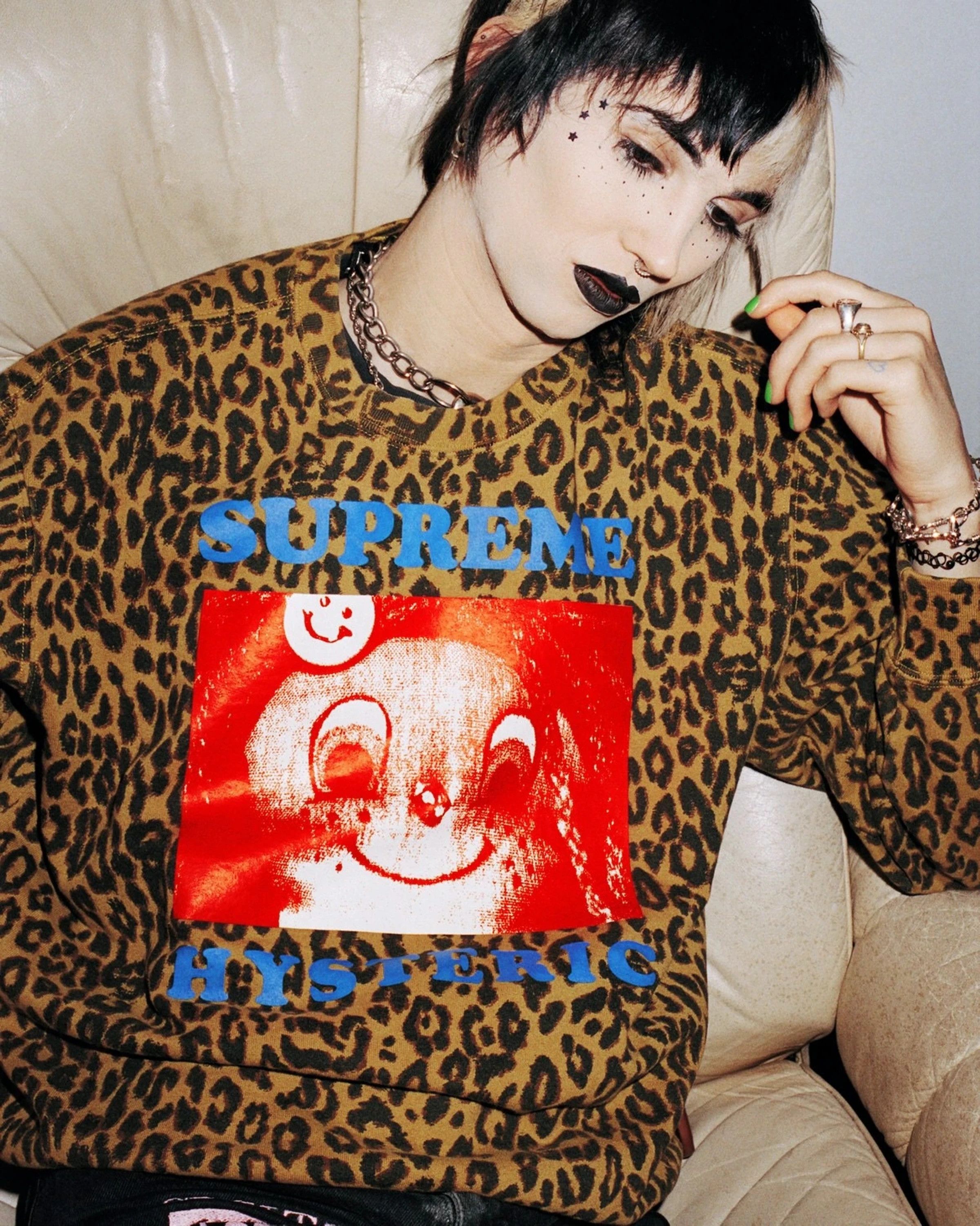 Supreme Supreme x Hysteric Glamour - Leopard Crewneck | Grailed