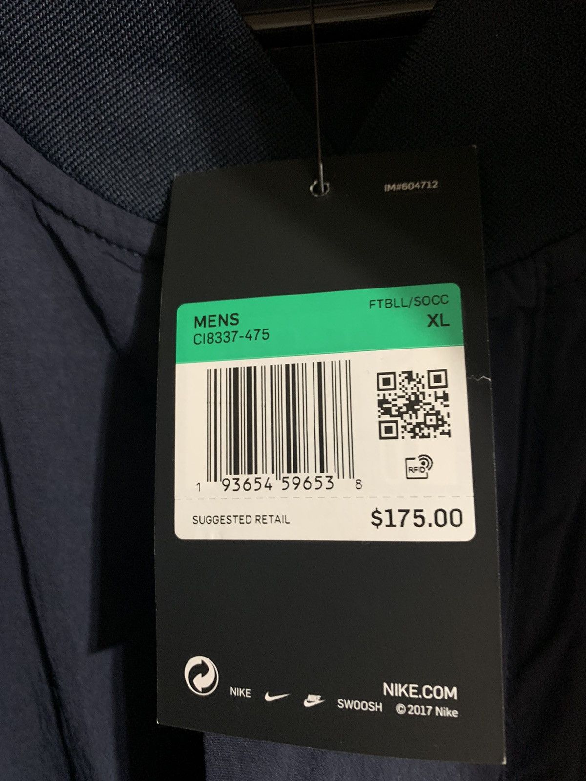 NWT Nike FFF France Football/Soccer Jumpsuit