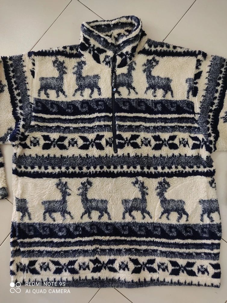 Wild Things Navajo Colorado Wild Nature Half Zipper Fleece Sweater Size US M / EU 48-50 / 2 - 7 Thumbnail