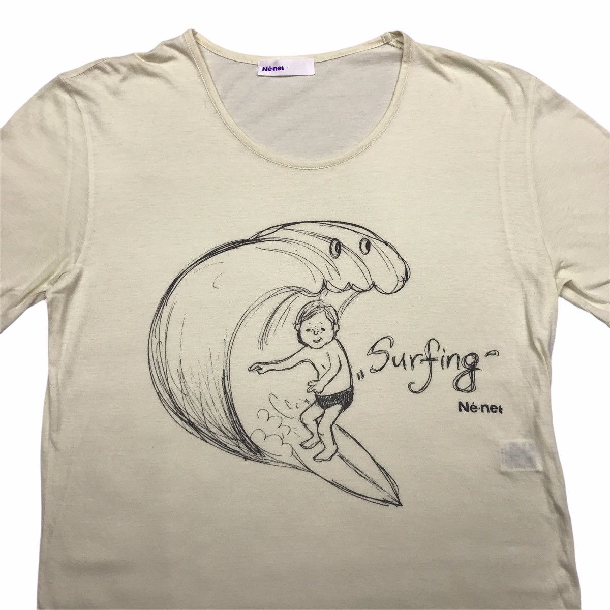 Issey Miyake Ne-Net by Issey Miyake Surfing Tee Size US M / EU 48-50 / 2 - 2 Thumbnail