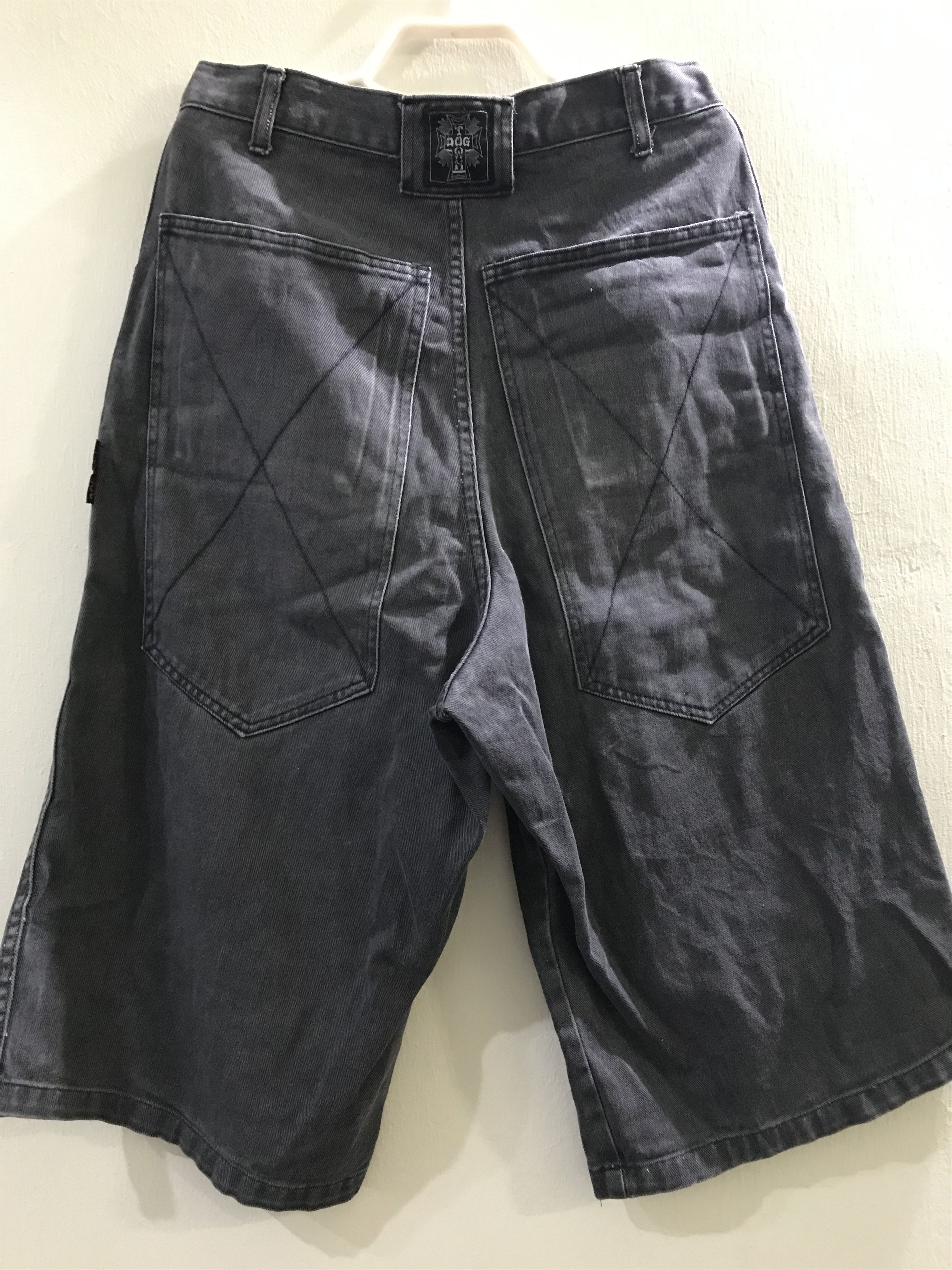 Dogtown 90s Vtg DogTown Black Denim Shorts Skate Japan Size US 30 / EU 46 - 2 Thumbnail
