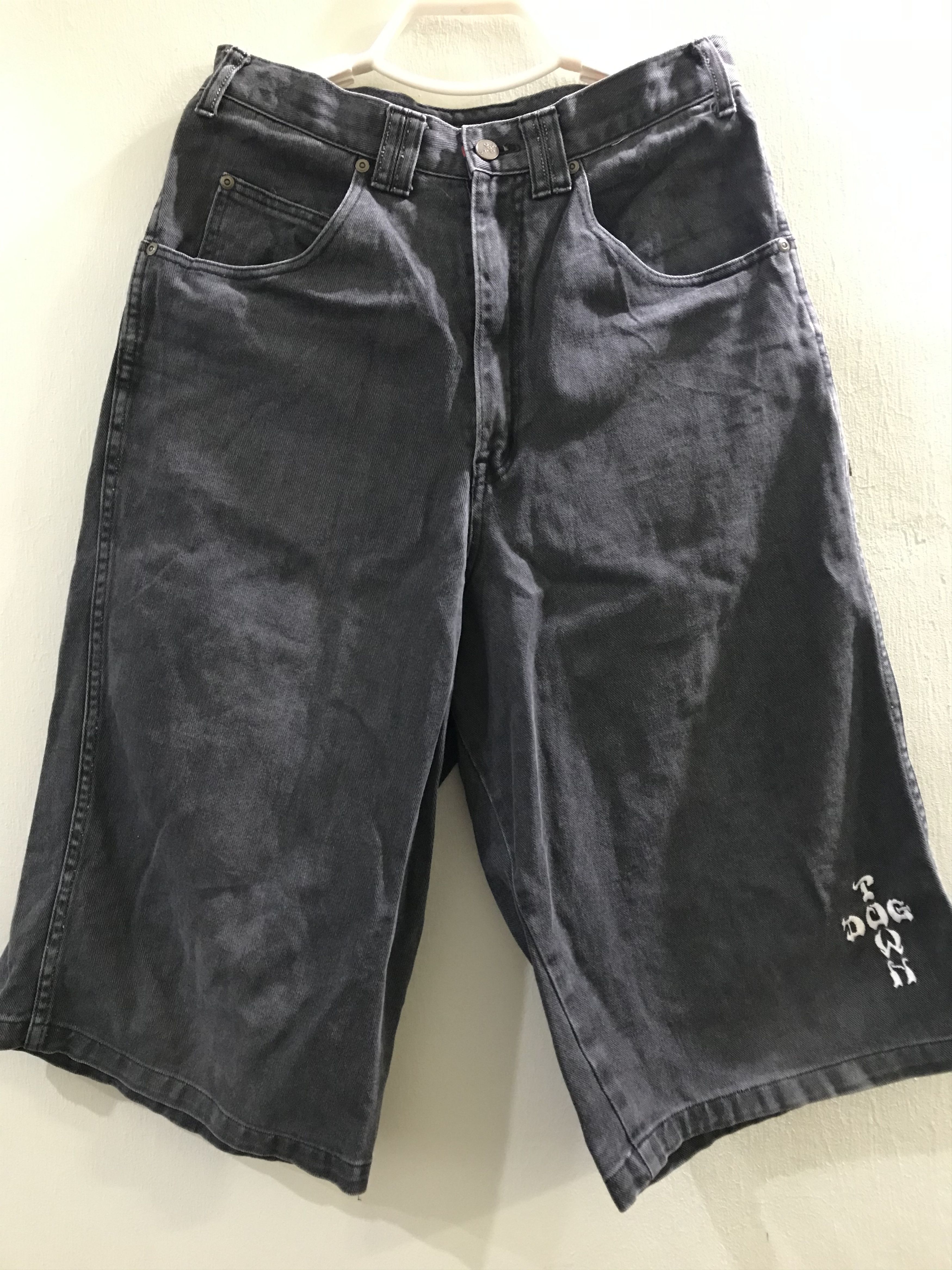 Dogtown 90s Vtg DogTown Black Denim Shorts Skate Japan Size US 30 / EU 46 - 1 Thumbnail