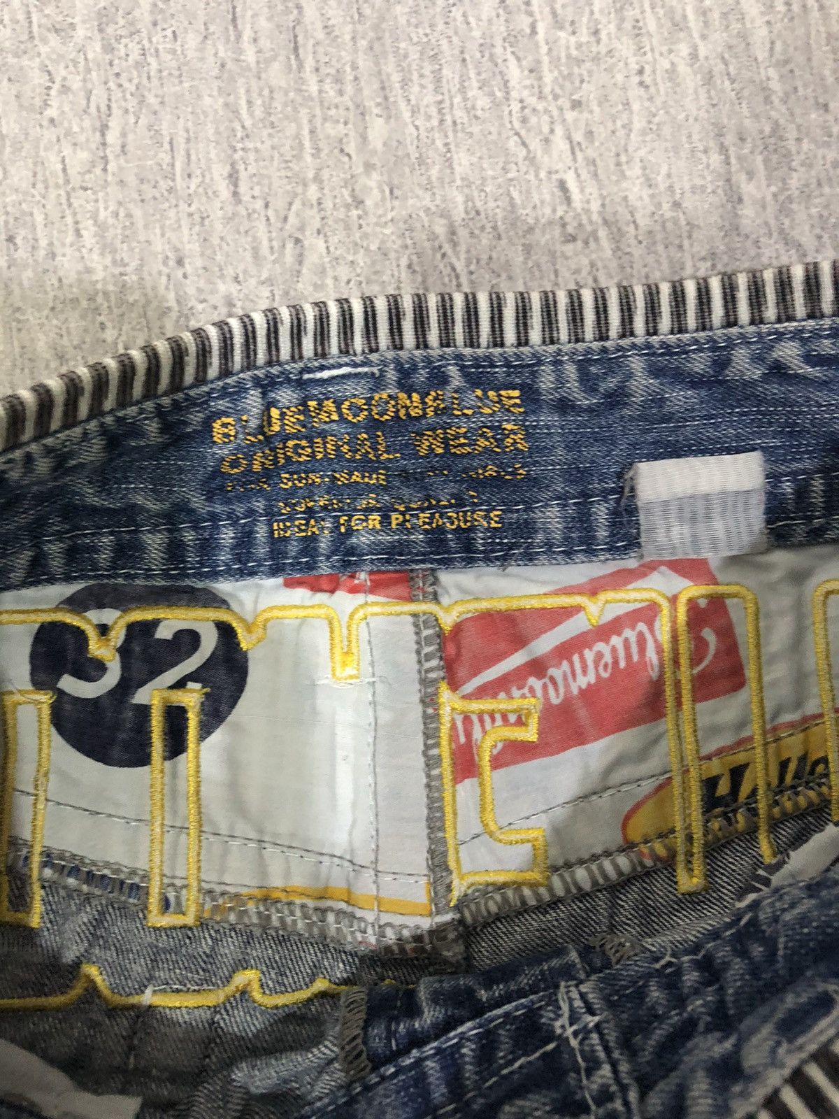Japanese Brand Japan brand blue moon distressed denim Size US 30 / EU 46 - 6 Thumbnail