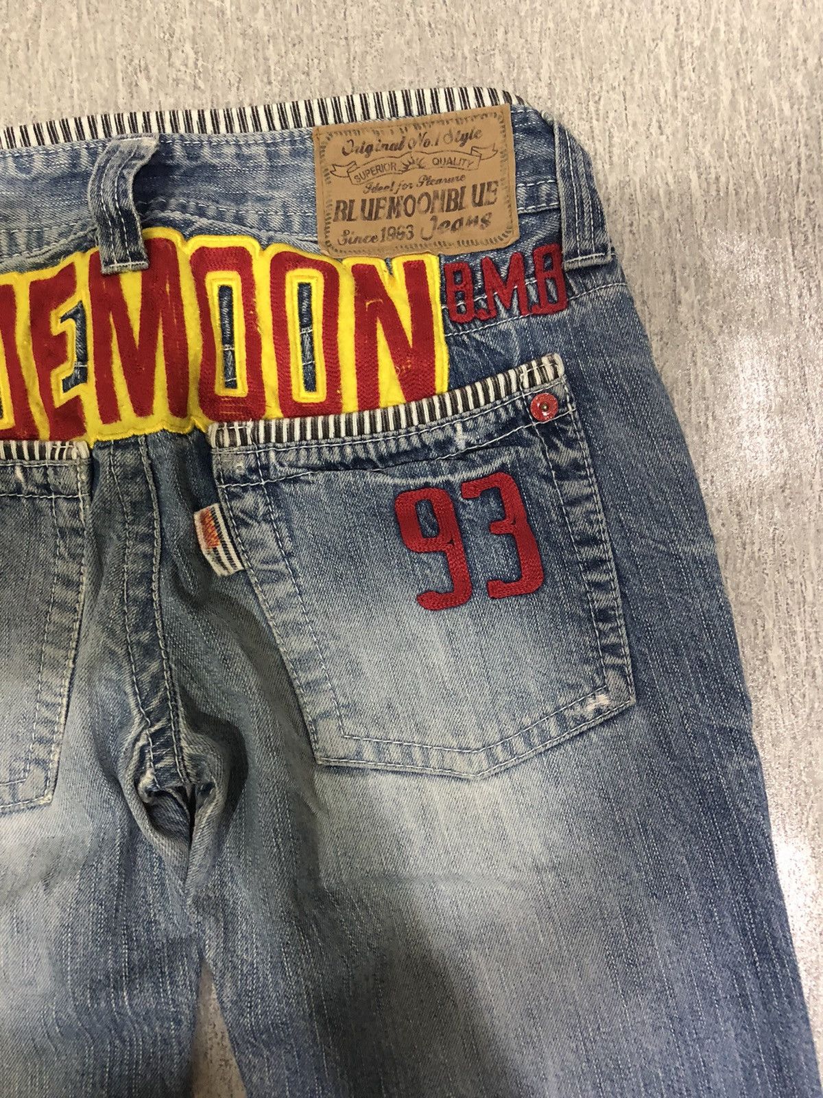 Japanese Brand Japan brand blue moon distressed denim Size US 30 / EU 46 - 2 Thumbnail
