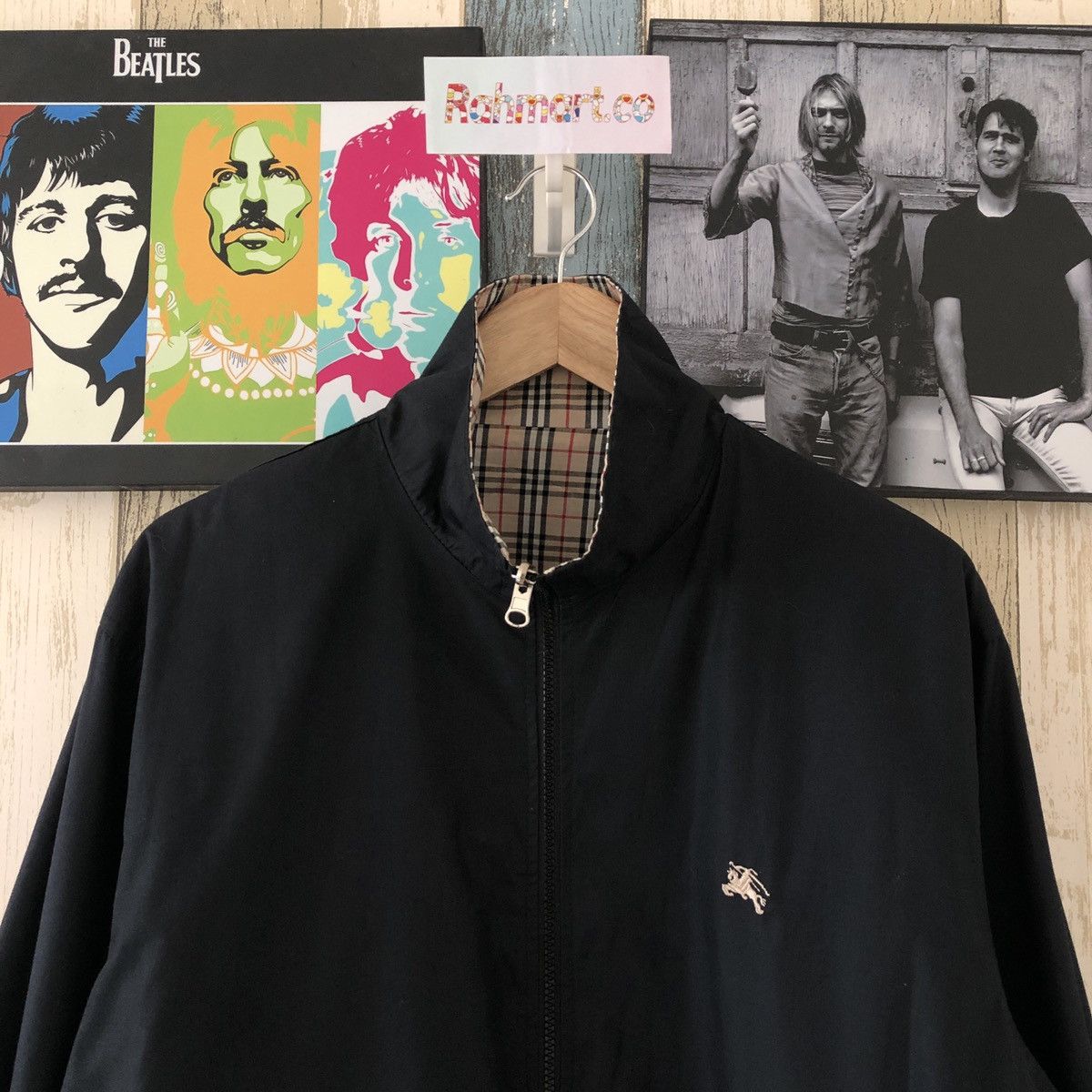 Burberry 🌟REVERSIBLE🌟 Vintage Burberry Nova Check Jacket Size US L / EU 52-54 / 3 - 6 Thumbnail