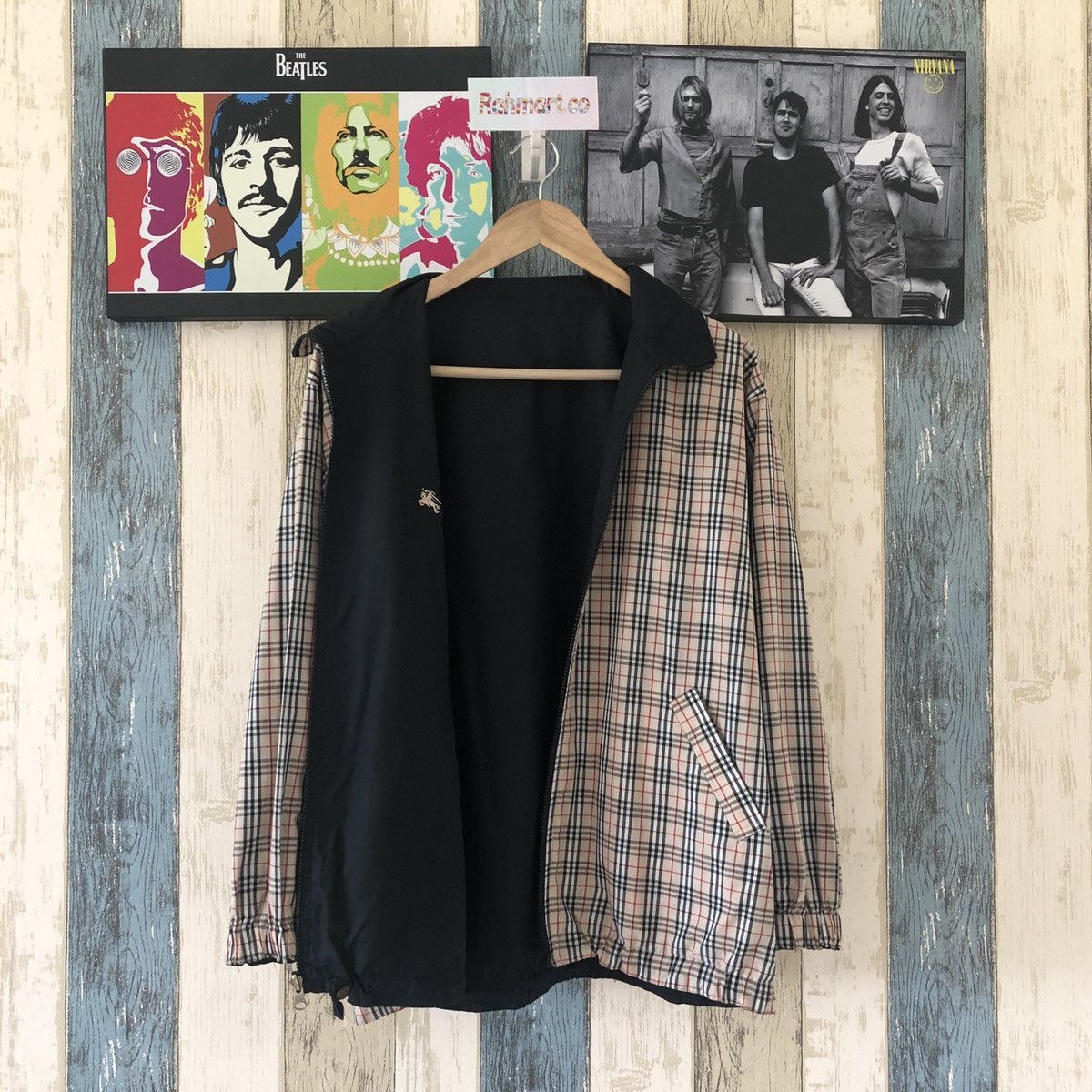 🌟REVERSIBLE🌟 Vintage Burberry Nova Check Jacket