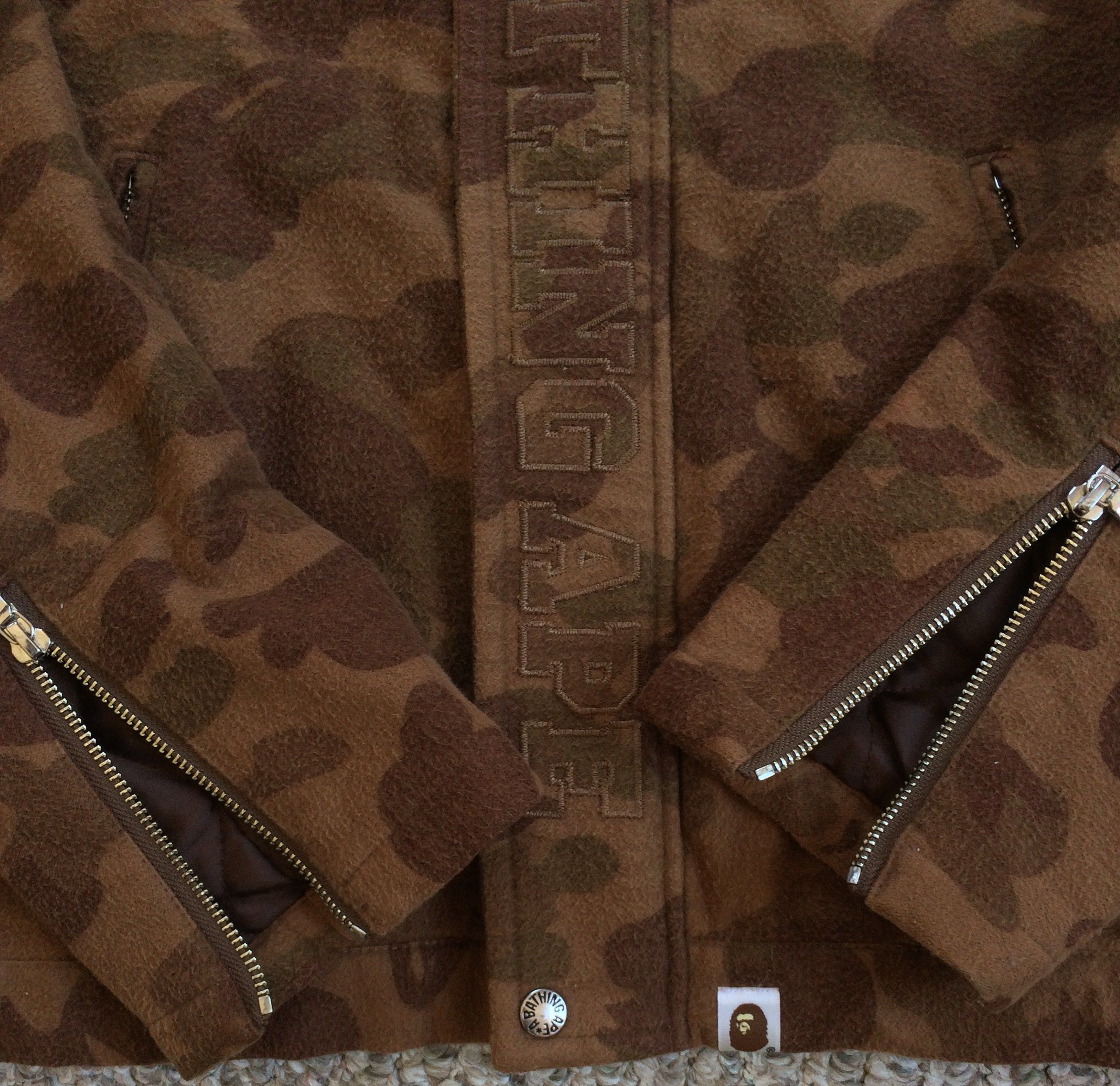 Bape Bape Brown Camo Zipper Jacket Size US S / EU 44-46 / 1 - 3 Thumbnail
