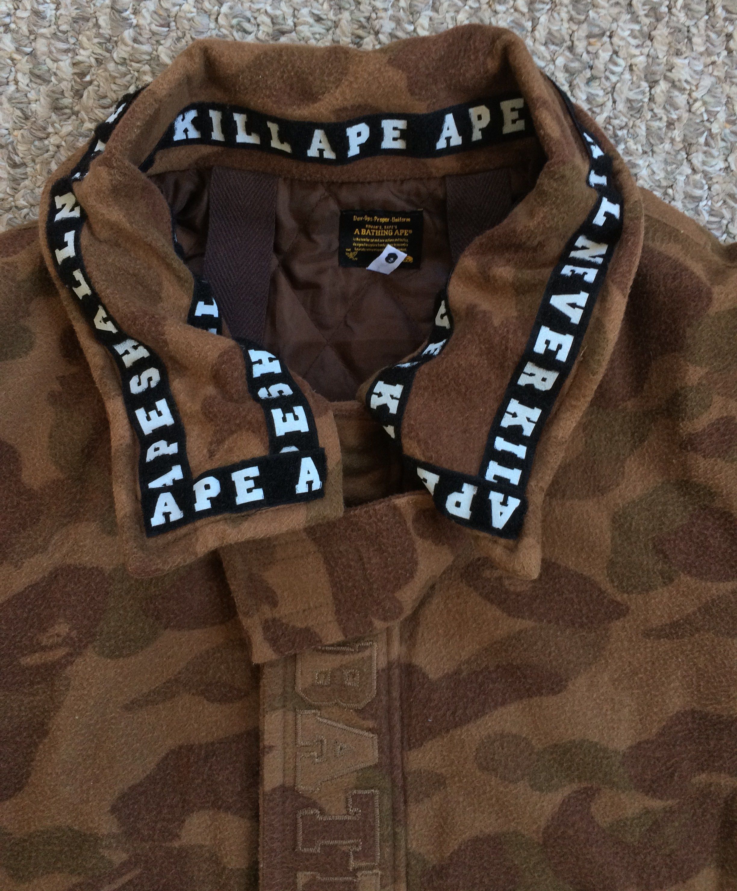 Bape Bape Brown Camo Zipper Jacket Size US S / EU 44-46 / 1 - 2 Thumbnail