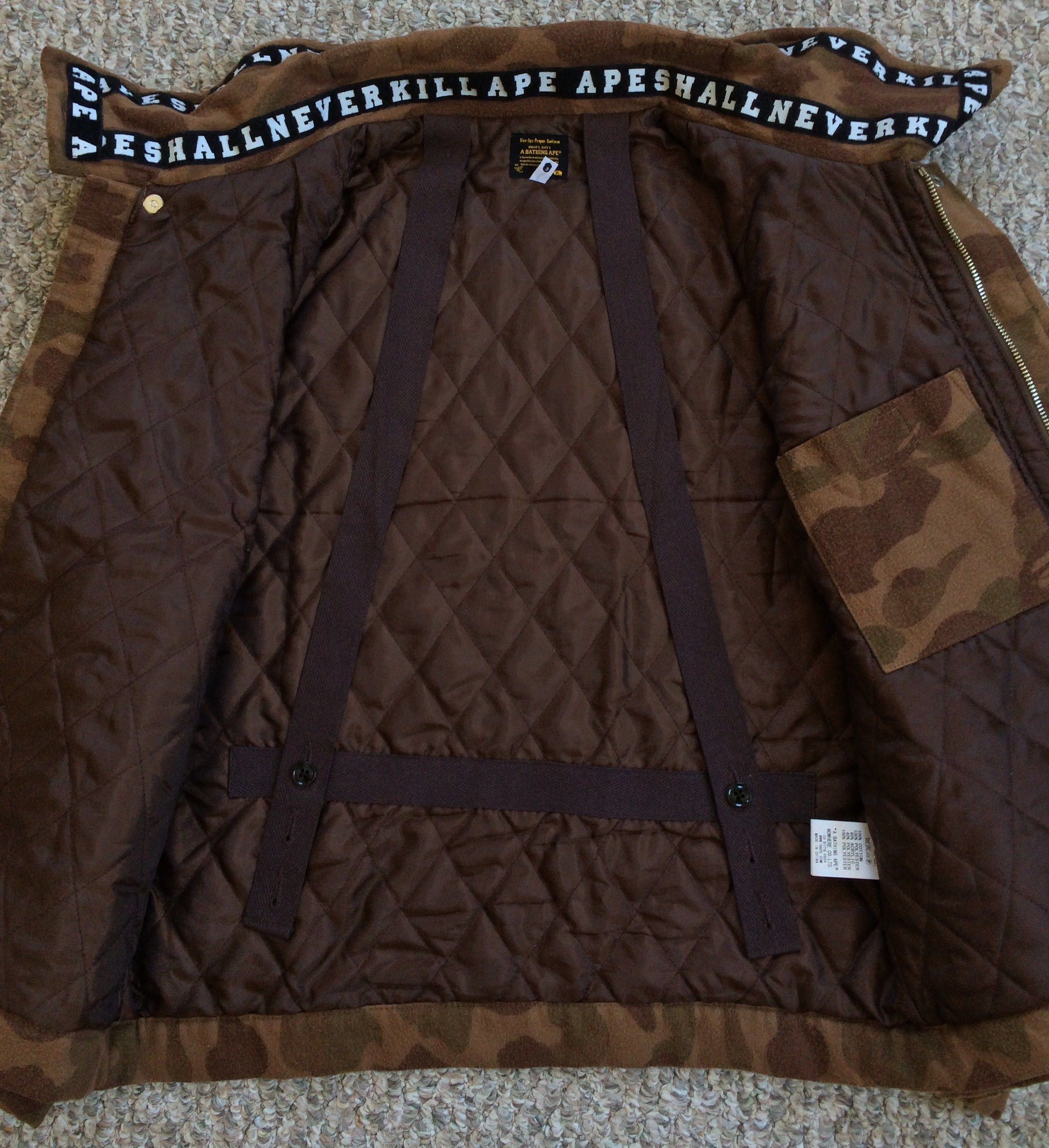 Bape Bape Brown Camo Zipper Jacket Size US S / EU 44-46 / 1 - 4 Thumbnail
