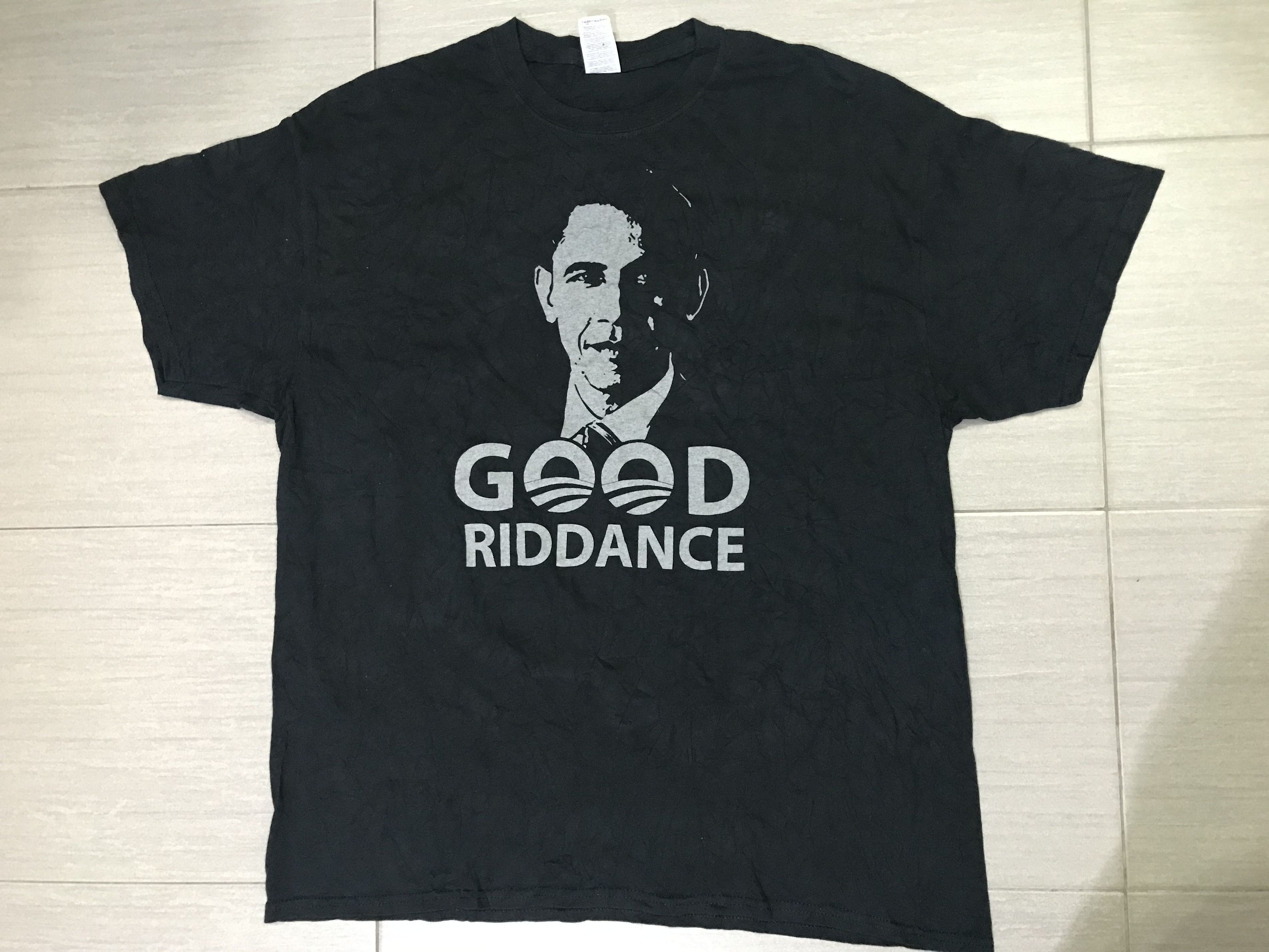 Band Tees Good Riddance Band Punk Rock Barrack Obama Art T-Shirt Size US XL / EU 56 / 4 - 6 Thumbnail