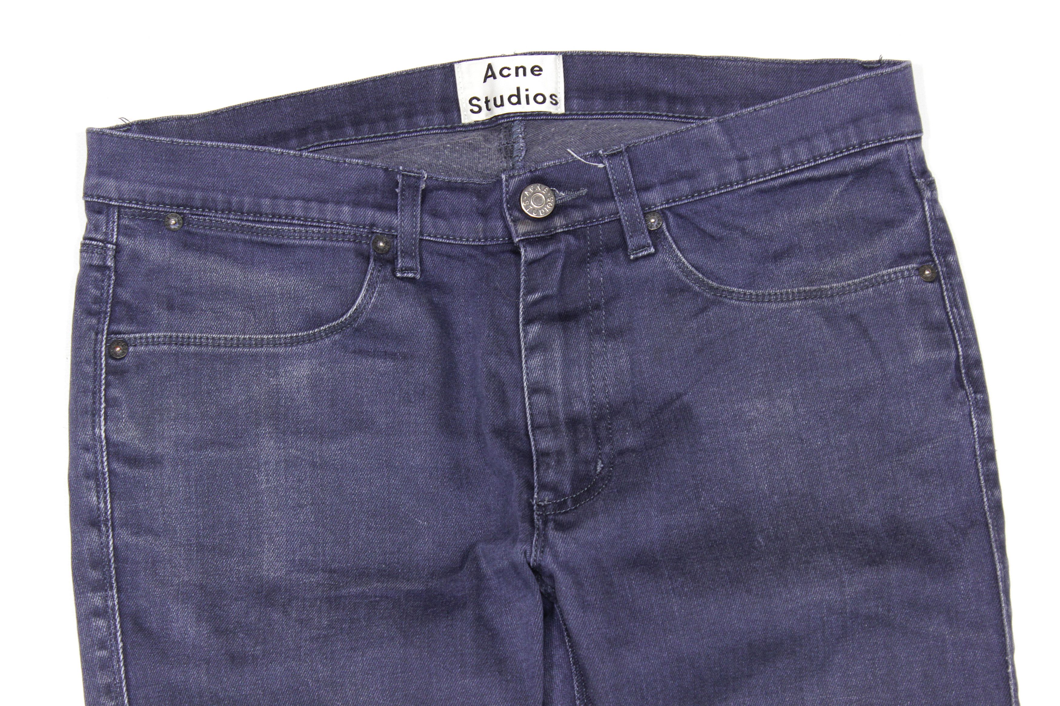Acne Studios Max Blue Speed Faded Jeans Size US 32 / EU 48 - 3 Thumbnail