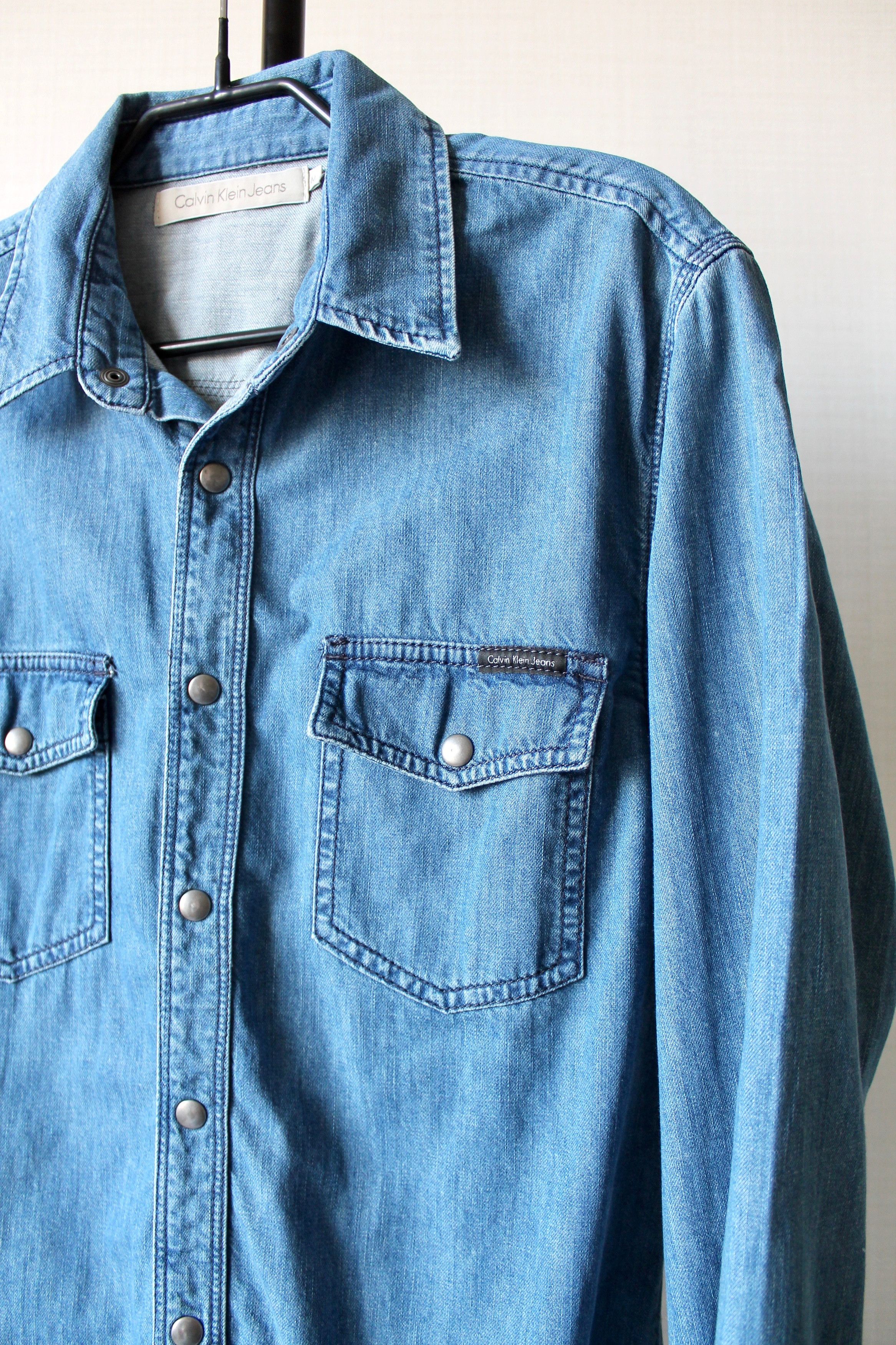 Calvin Klein Calvin Klein Denim Shirt Blue Long sleeve Size US S / EU 44-46 / 1 - 2 Thumbnail