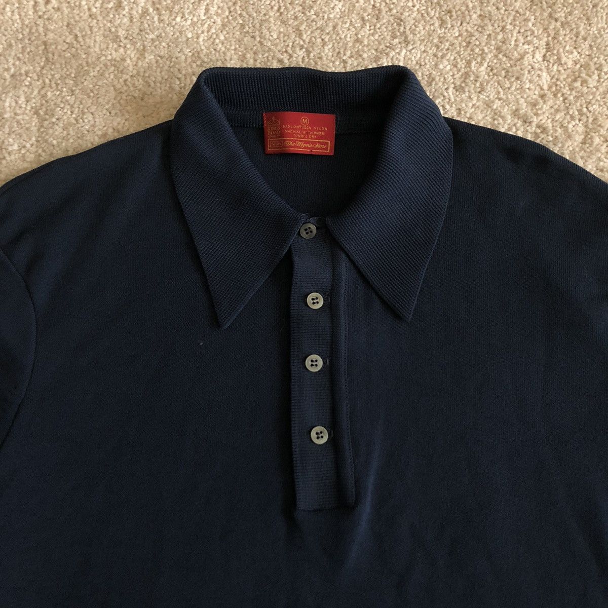 Sears 60s Kings Road Banlon Nylon Rockabilly Polo Shirt Size US M / EU 48-50 / 2 - 2 Thumbnail