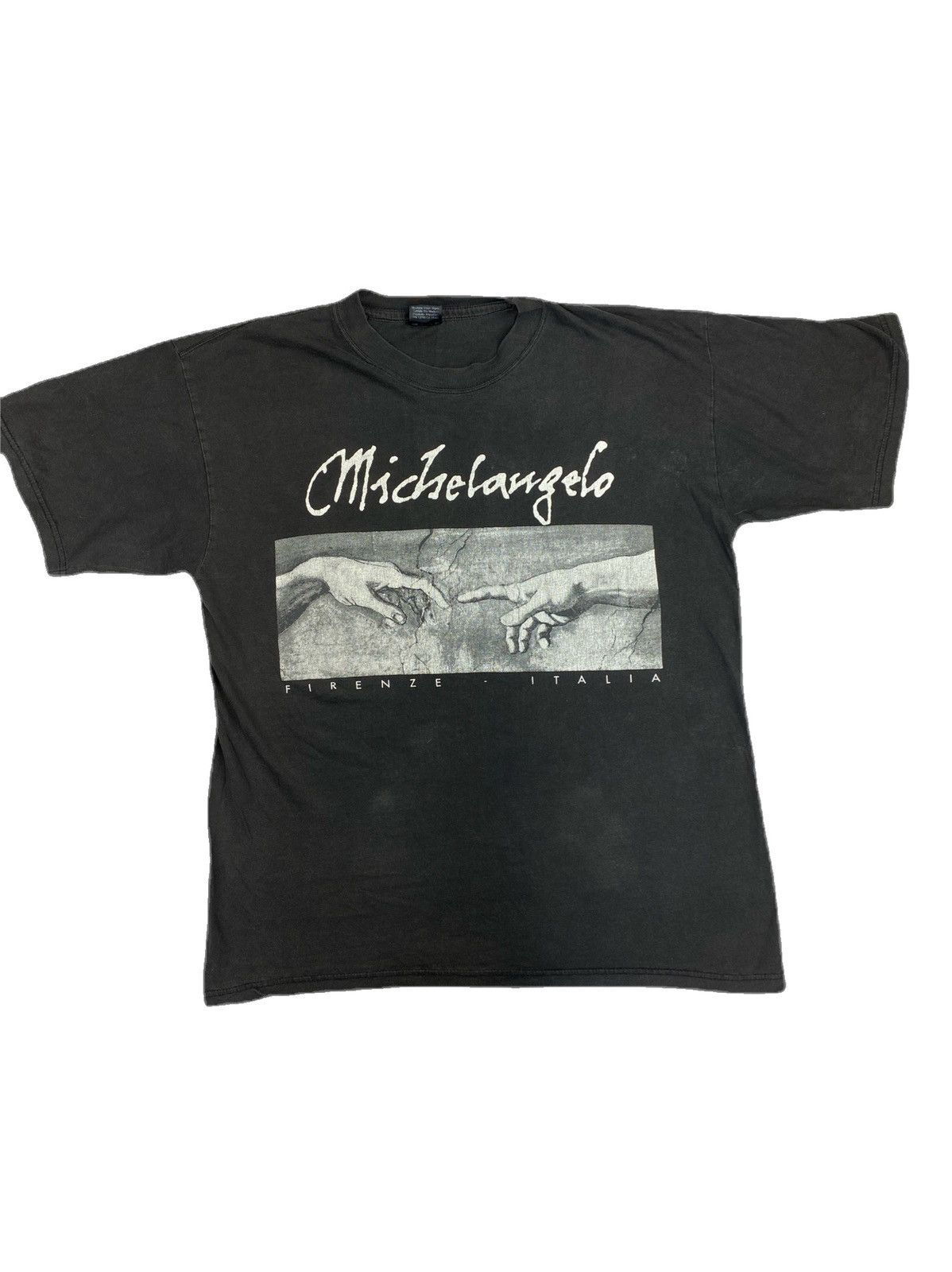Vintage Art Shirt Michelangelo TShirt 90s