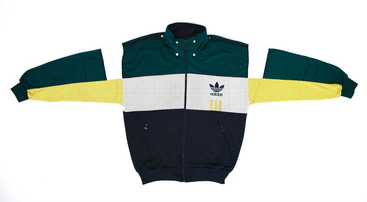 Adidas Adidas Vintage 90s Zip Track Top Big Logo Size US S / EU 44-46 / 1 - 1 Thumbnail