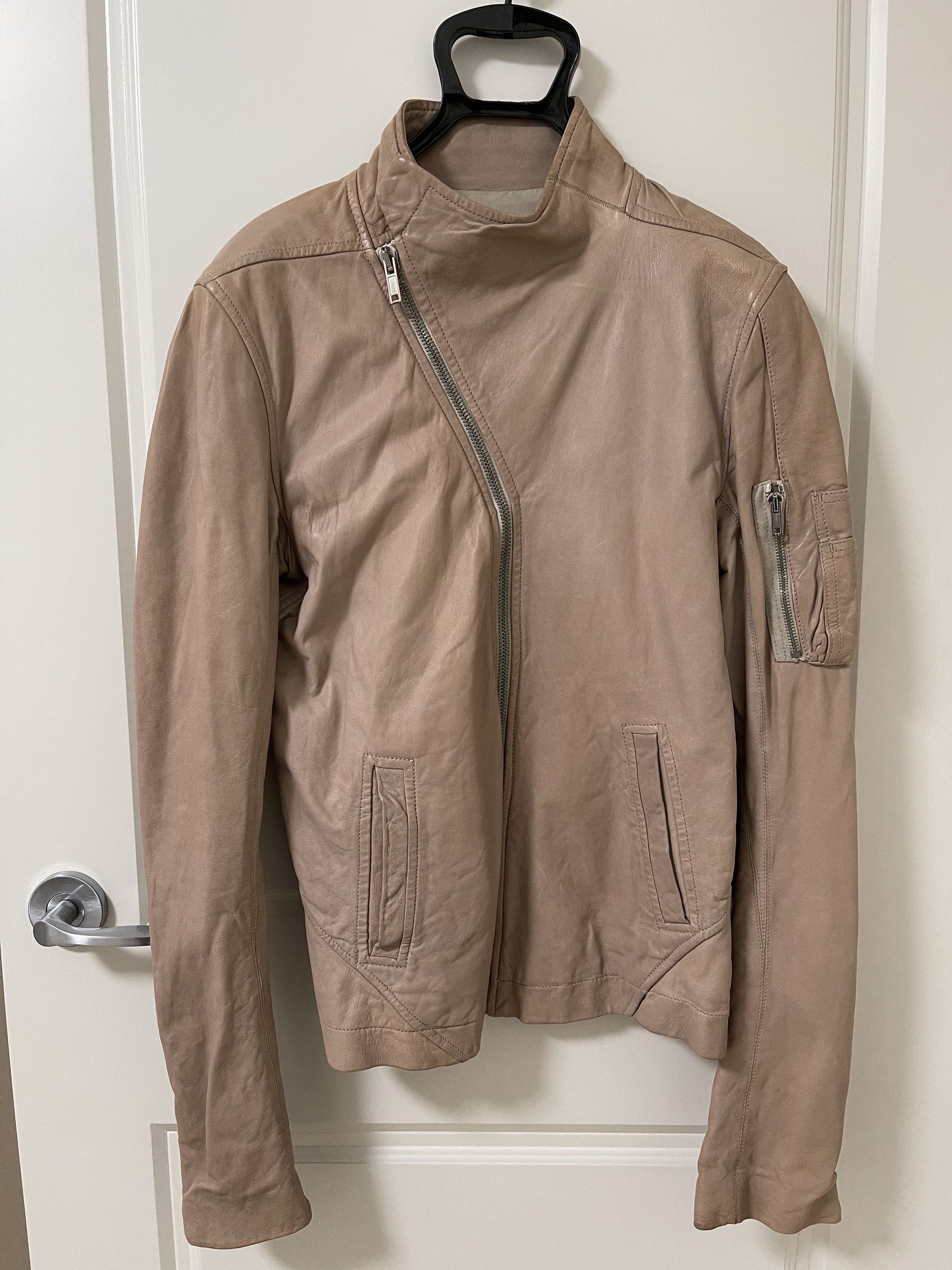 Rick Owens Asymmetric Zip Leather Jacket (SS2011) Size US XS / EU 42 / 0 - 1 Thumbnail
