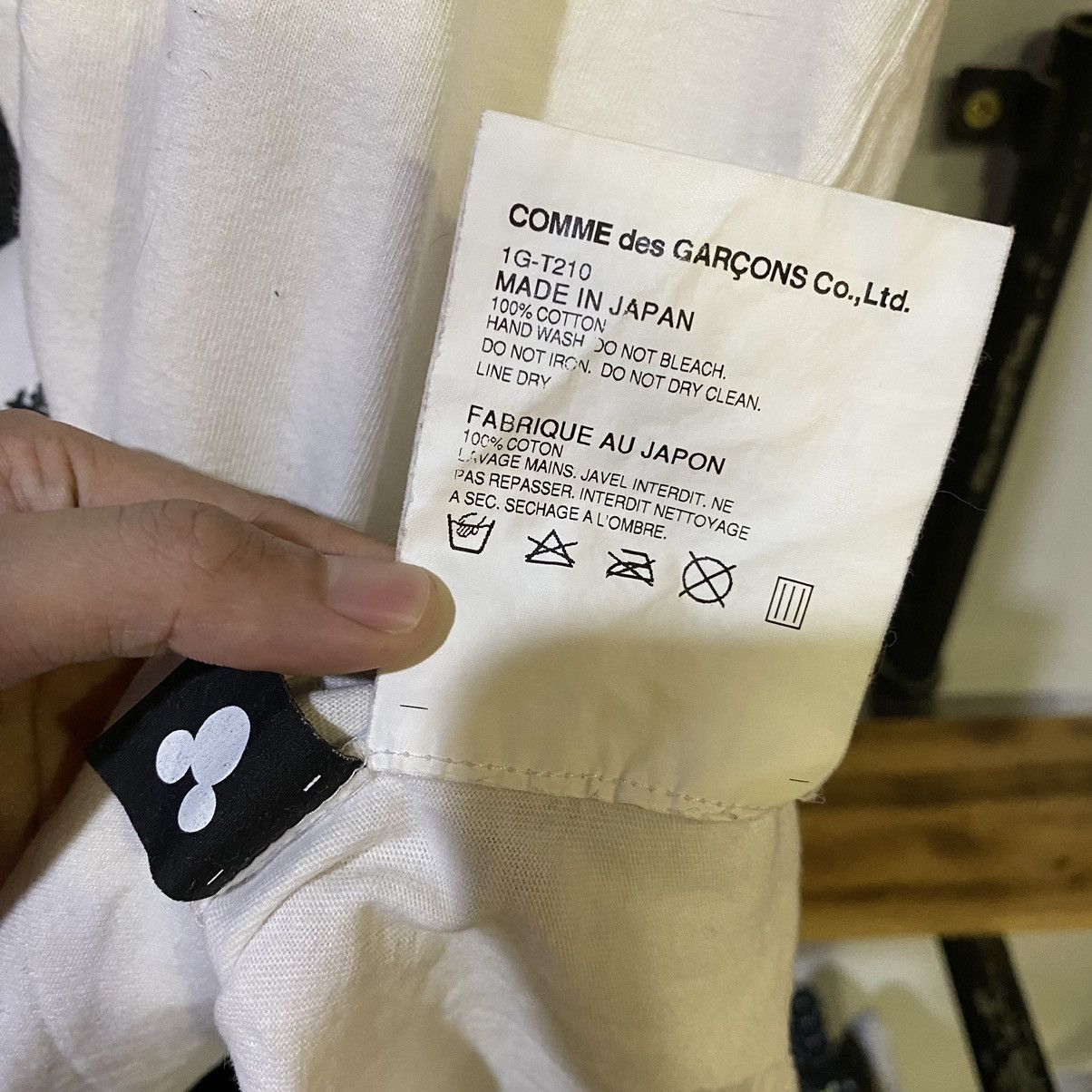 Comme des Garcons Black × Disney Comme Des Garcons BLACK X Disney Mickey Tee Size US M / EU 48-50 / 2 - 9 Thumbnail