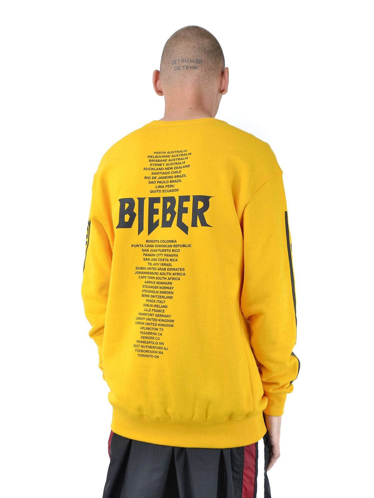 Purpose tour yellow sale
