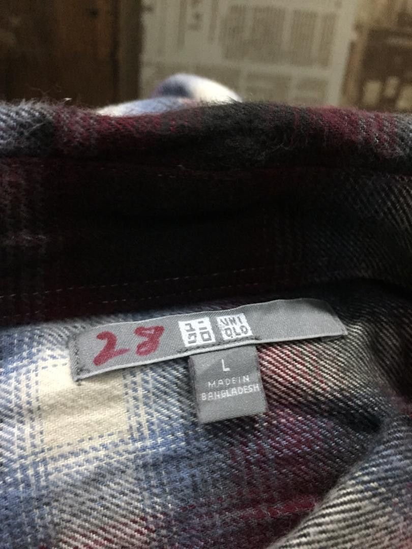 Flannel × Uniqlo UNIQLO Shadow Shirts Size US L / EU 52-54 / 3 - 3 Thumbnail