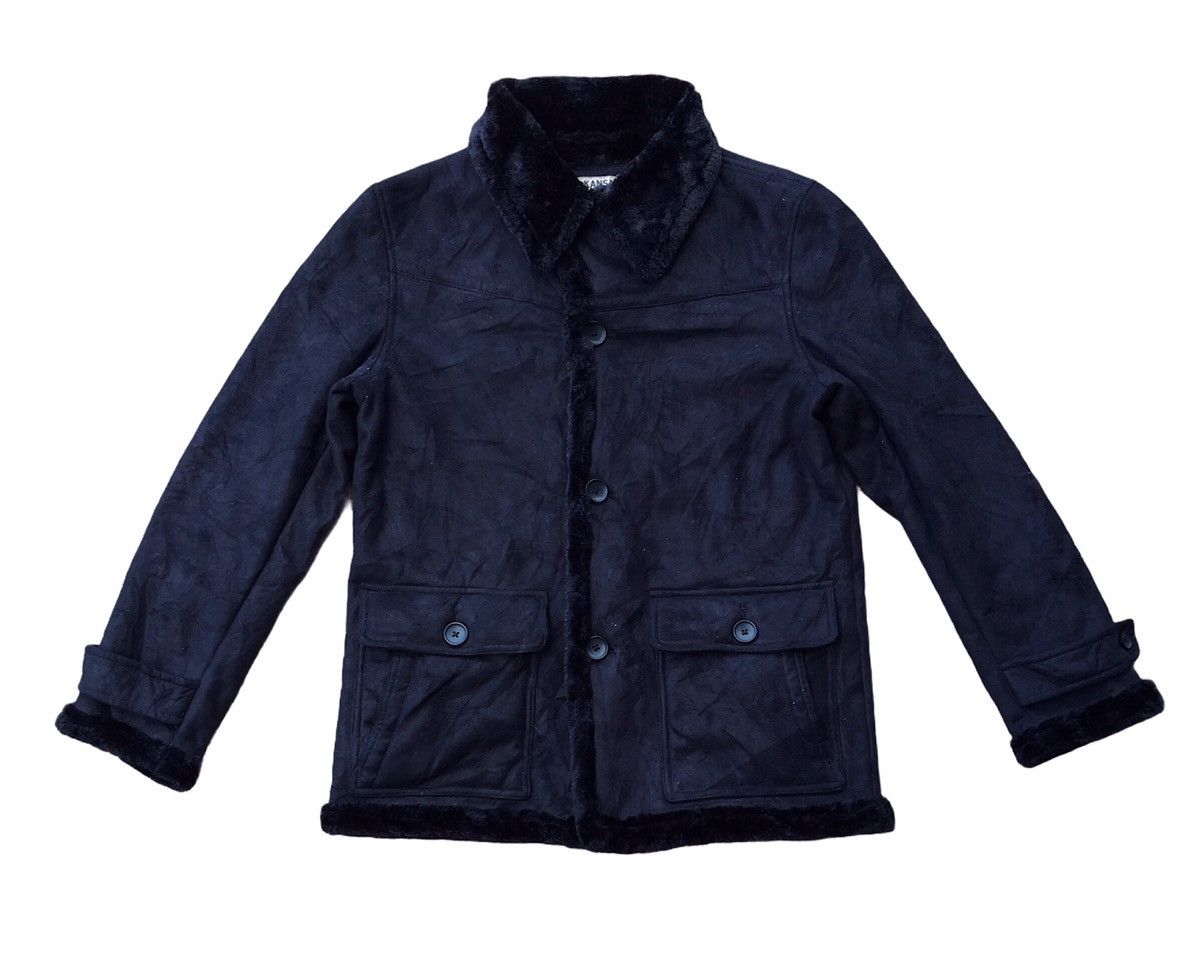 Kansai Yamamoto Kansai Jeans Shearling Suede Chore Jacket Size US M / EU 48-50 / 2 - 2 Thumbnail
