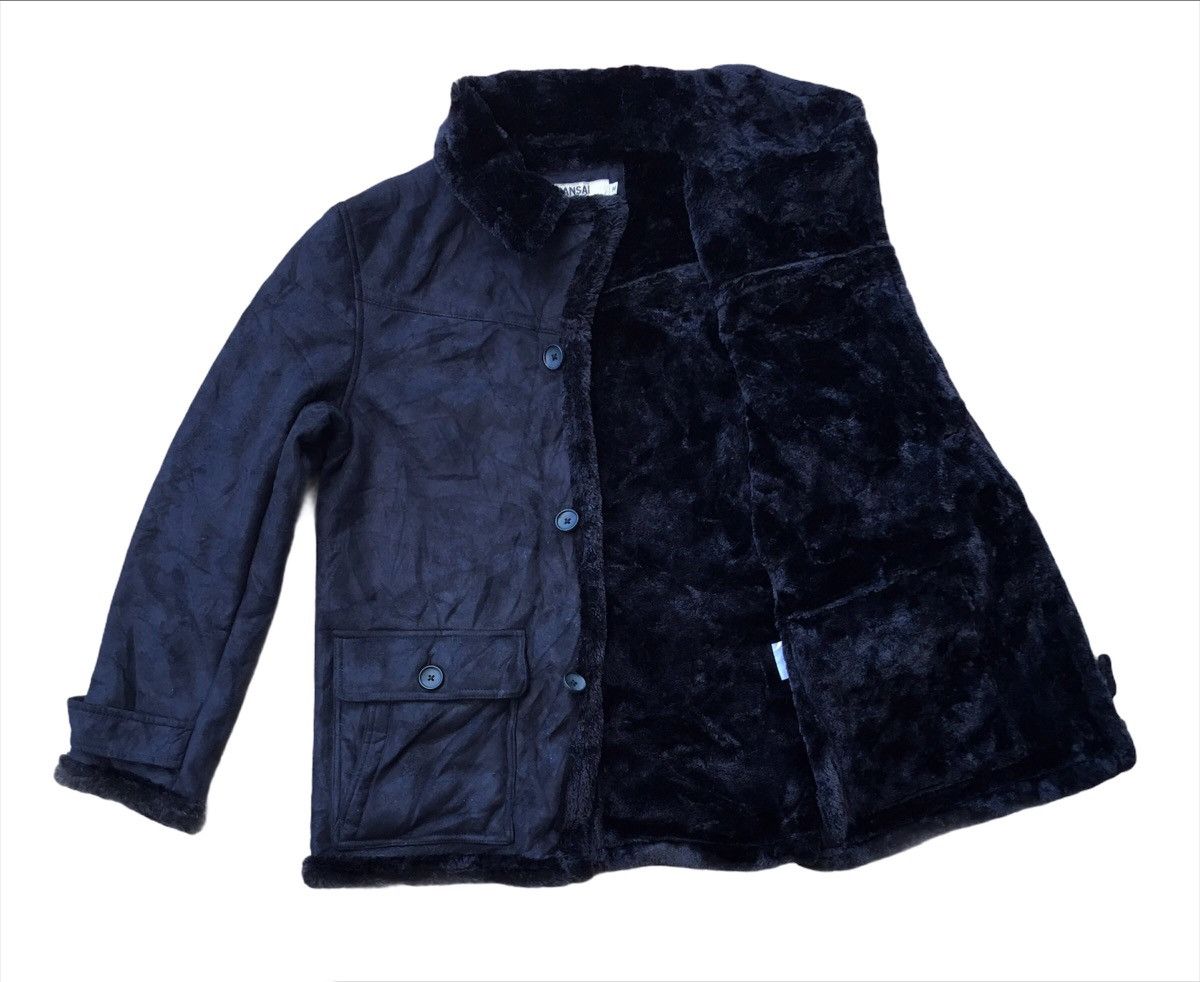 Kansai Yamamoto Kansai Jeans Shearling Suede Chore Jacket Size US M / EU 48-50 / 2 - 4 Thumbnail