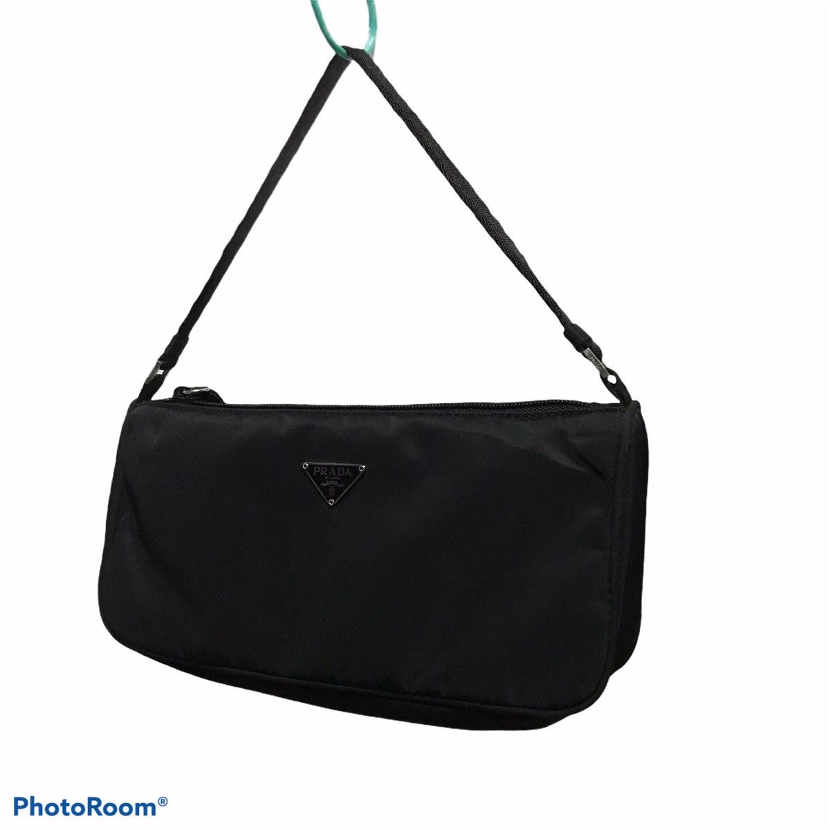 Prada Tessuto Mini Baguette Nylon Bag Vintage X Authentic