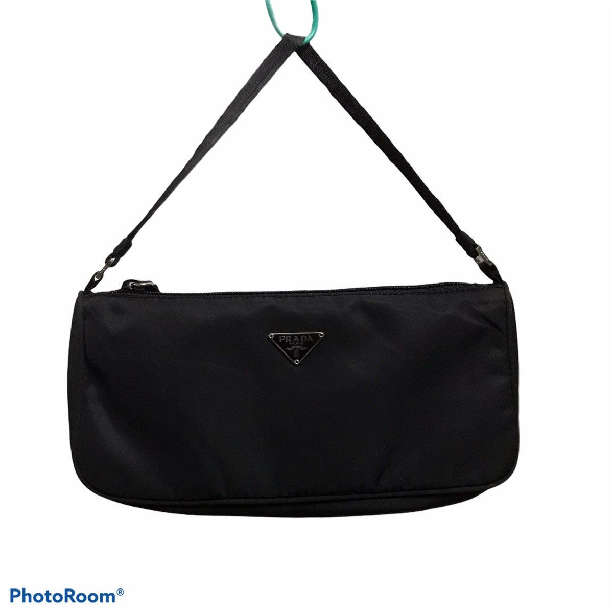 Prada Tessuto Mini Baguette Nylon Bag Vintage X Authentic