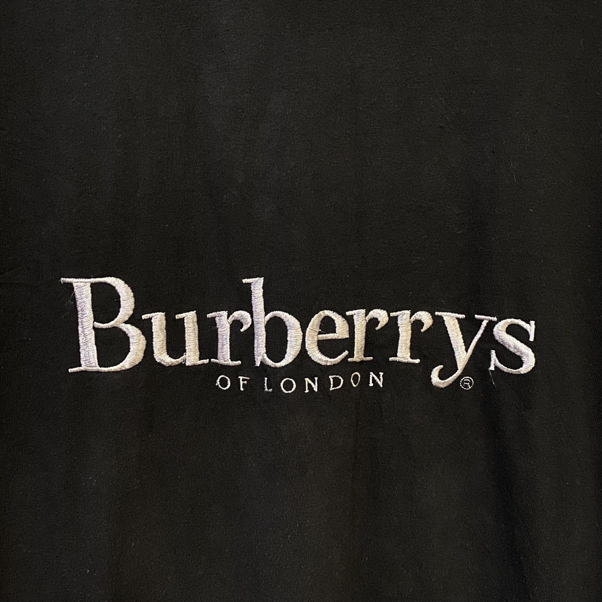 Burberry × Burberry Prorsum × Vintage VINTAGE‼️Burberrys Of London Embroided Made In England Tee Size US L / EU 52-54 / 3 - 3 Thumbnail