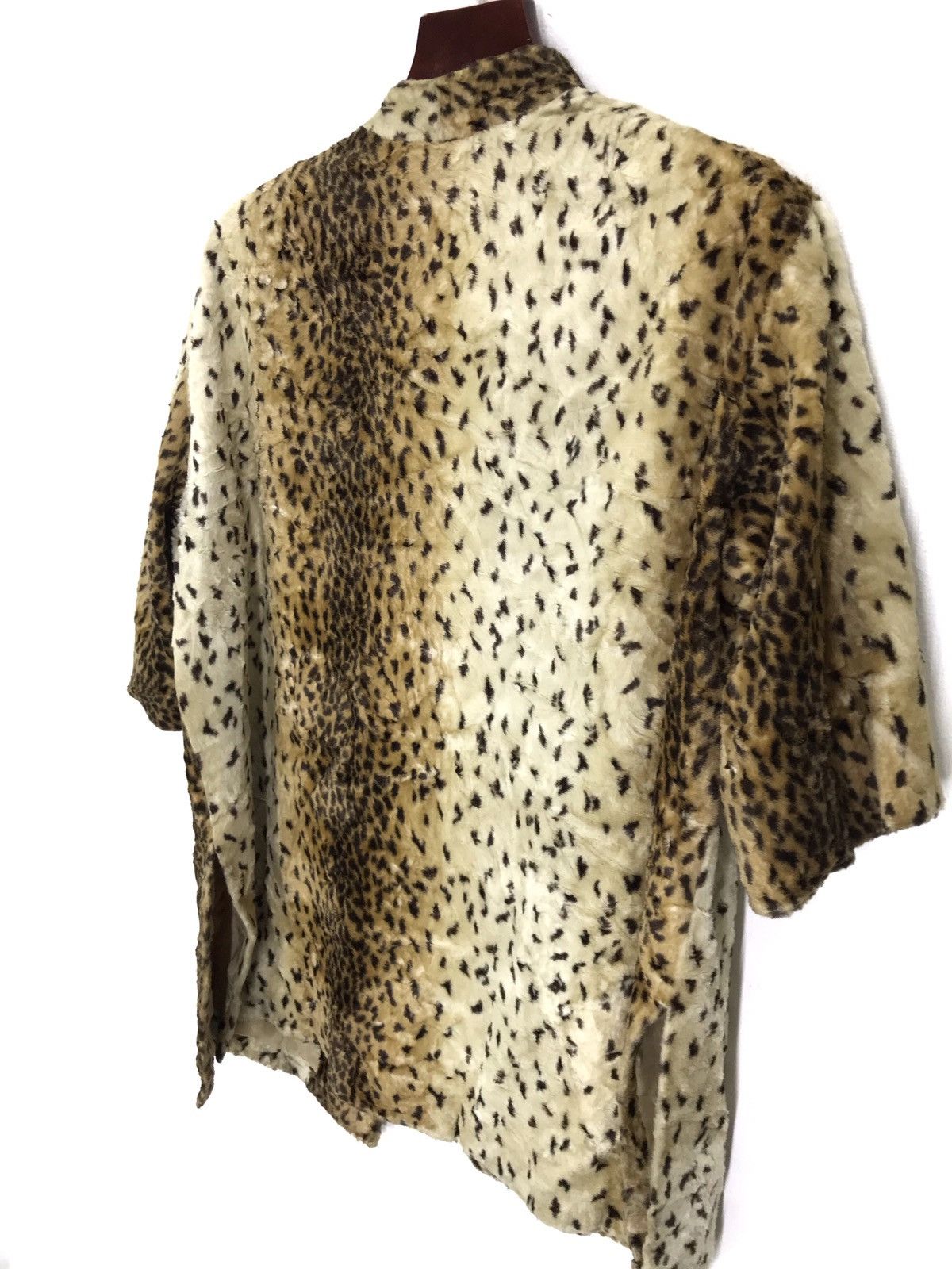 Japanese Brand Sanjuro Velvet leapord cheetah kimono Size US XL / EU 56 / 4 - 5 Thumbnail