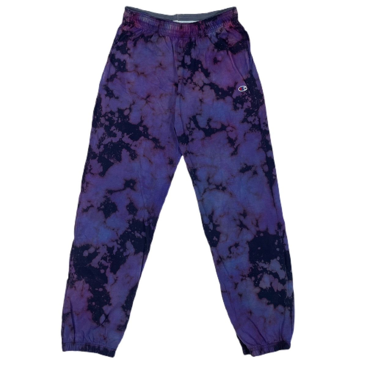 Champion Custom Champion purple tie dye sweatpants Grailed