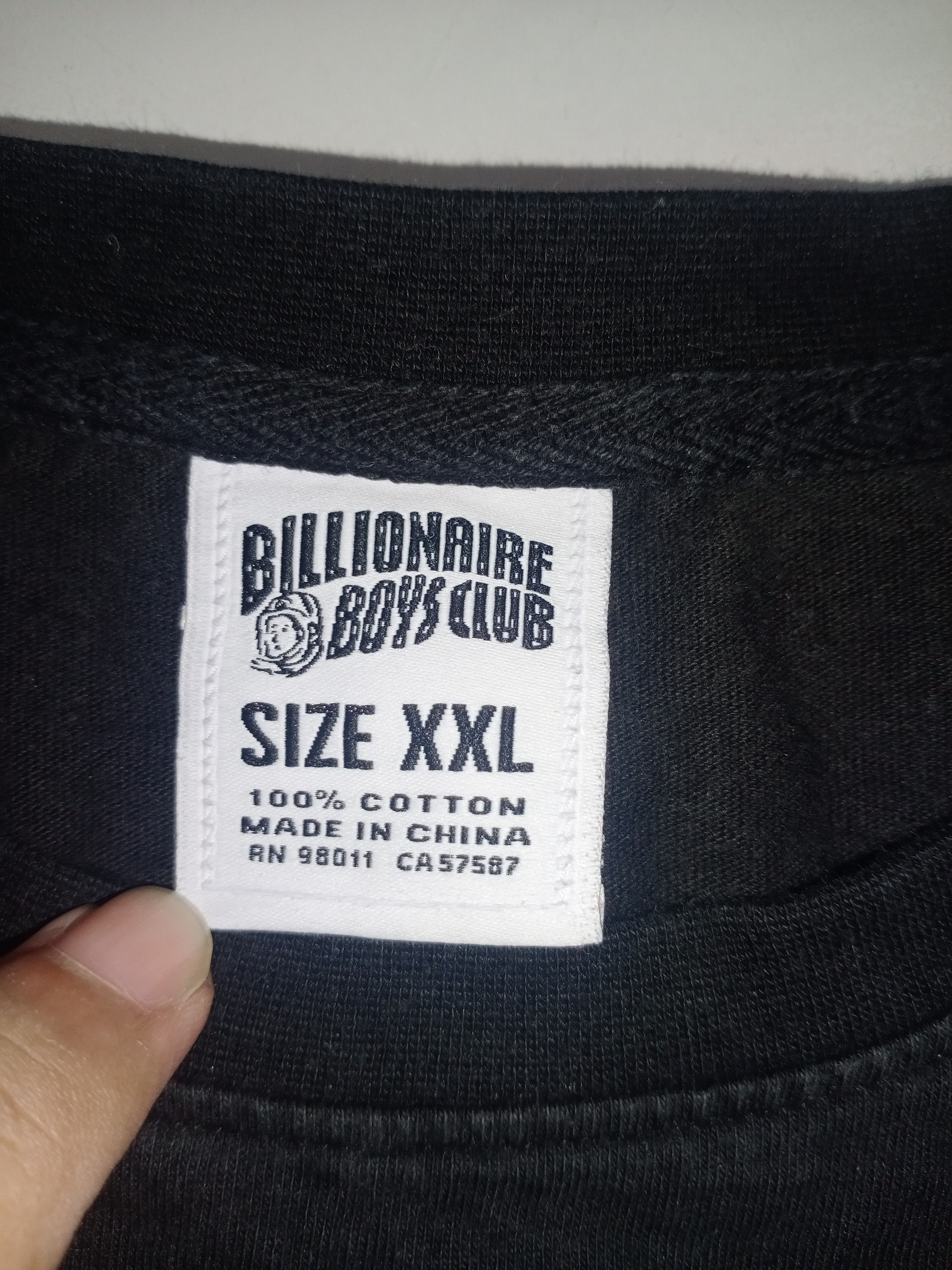 Billionaire Boys Club Billionaire Boys Club Black Rn 98011 Tshirt Size US XXL / EU 58 / 5 - 7 Thumbnail