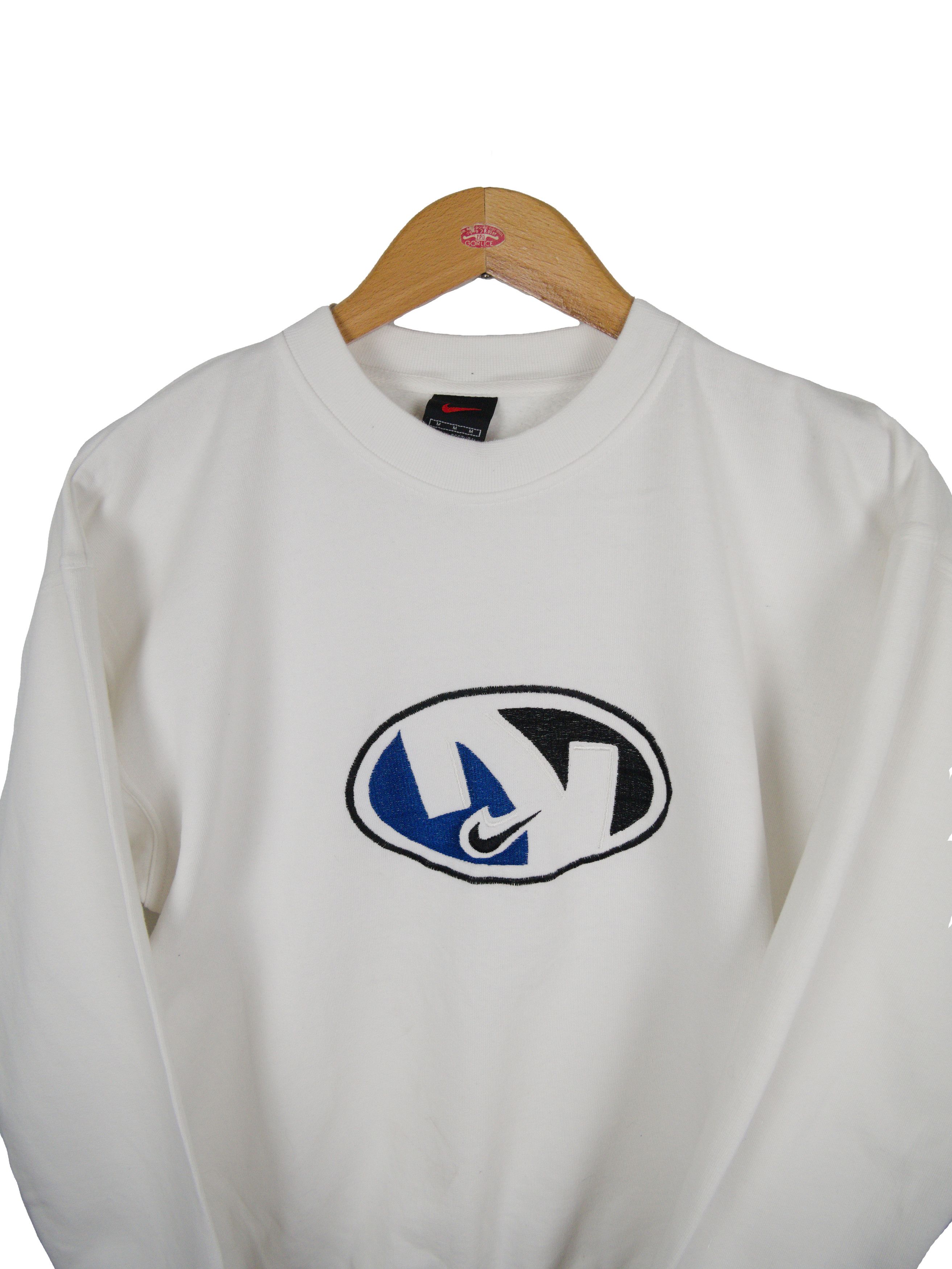 Nike Vintage nike sweatshirt big embroidered logo 90s tag Size US S / EU 44-46 / 1 - 2 Thumbnail