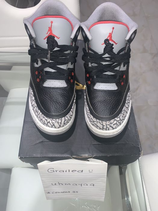 air jordan 3 retro og bg black cement 2018